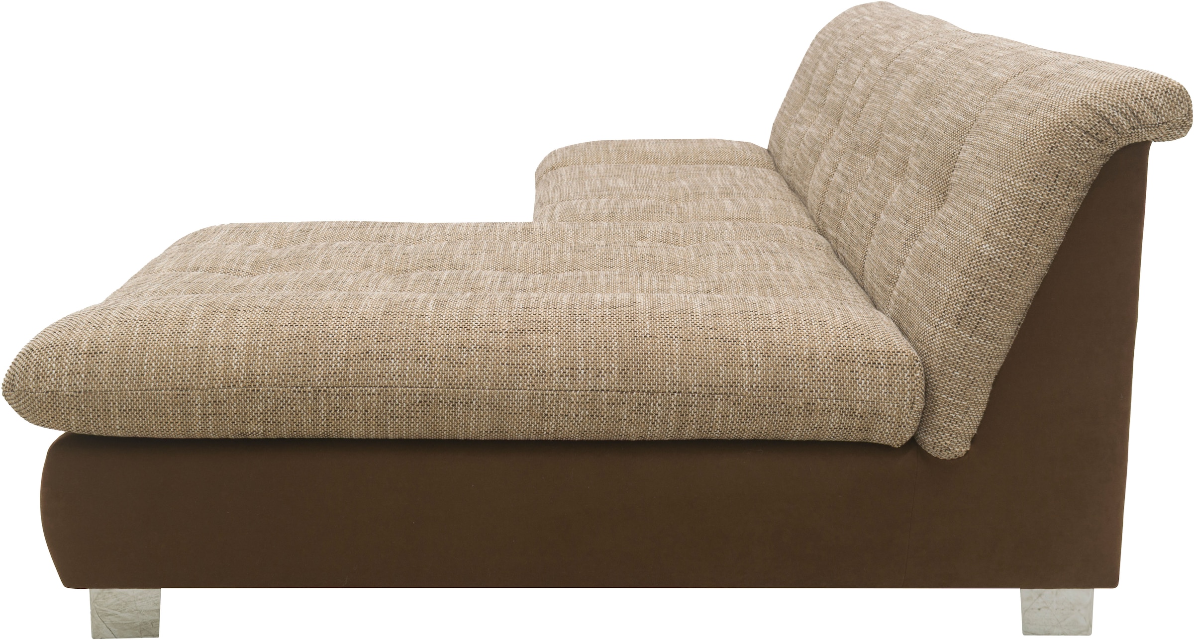 DOMO collection Ecksofa »100031 kompakte Stellmaße, komfortabel und bequem, L-Form«, wahlweise mit Bettfunktion und Armteilverstellung. Breite 234cm