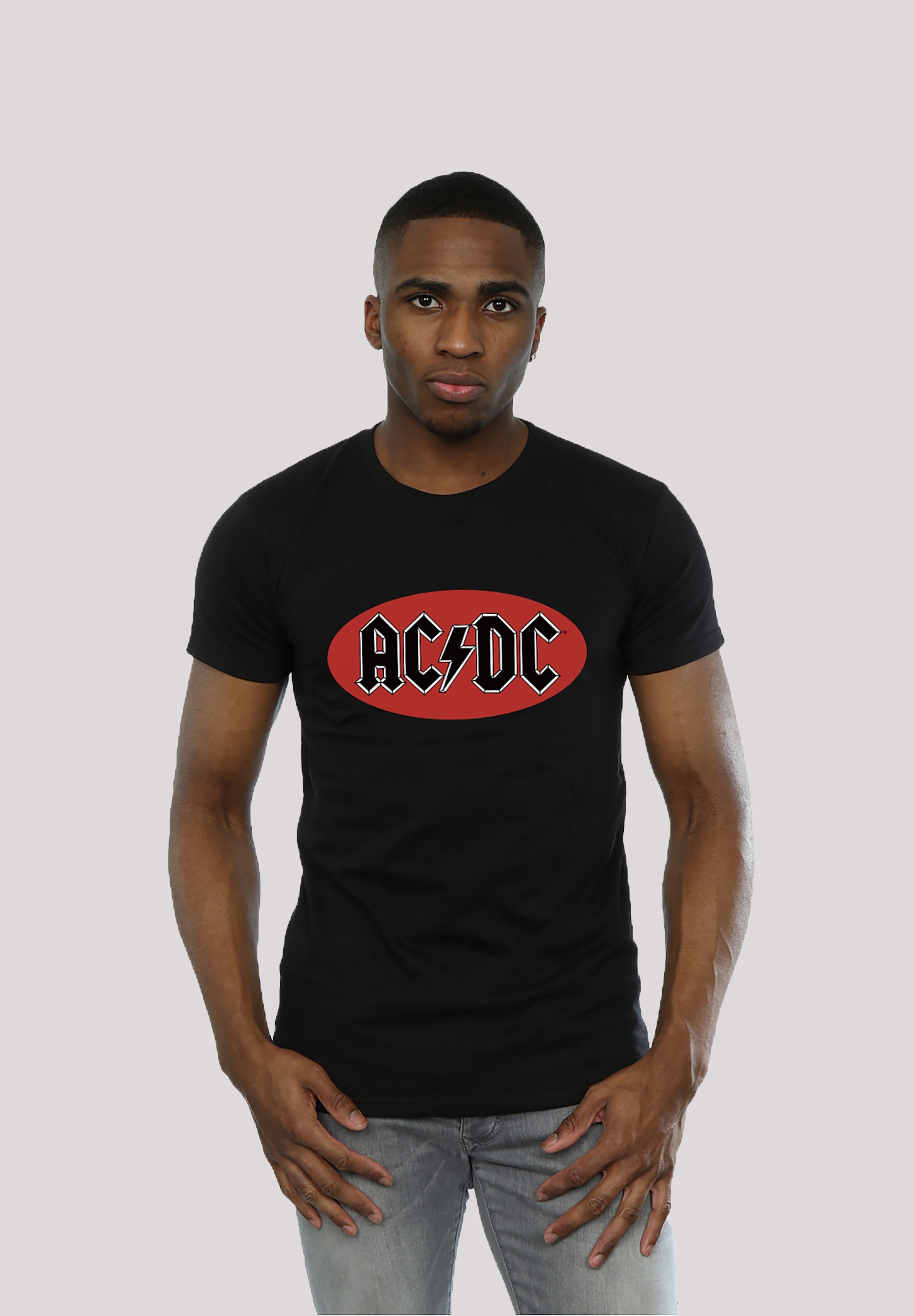 bestellen Kinder Red & | T-Shirt Herren«, für Print BAUR ▷ »ACDC Circle Logo F4NT4STIC