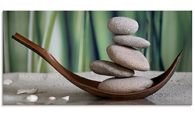 Glasbild »Gleichgewicht«, Zen, (1 St.)