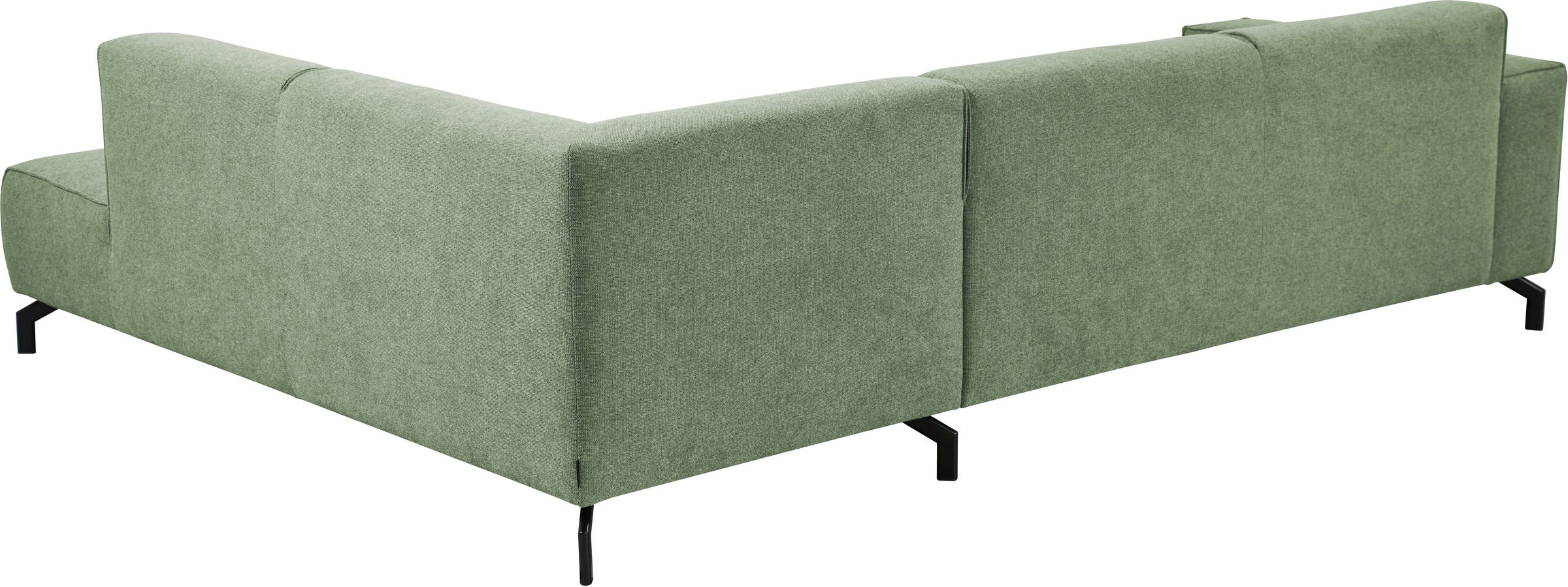 Places of Style Ecksofa Lorcan, in Lederoptik oder Strukturstoff lieferbar