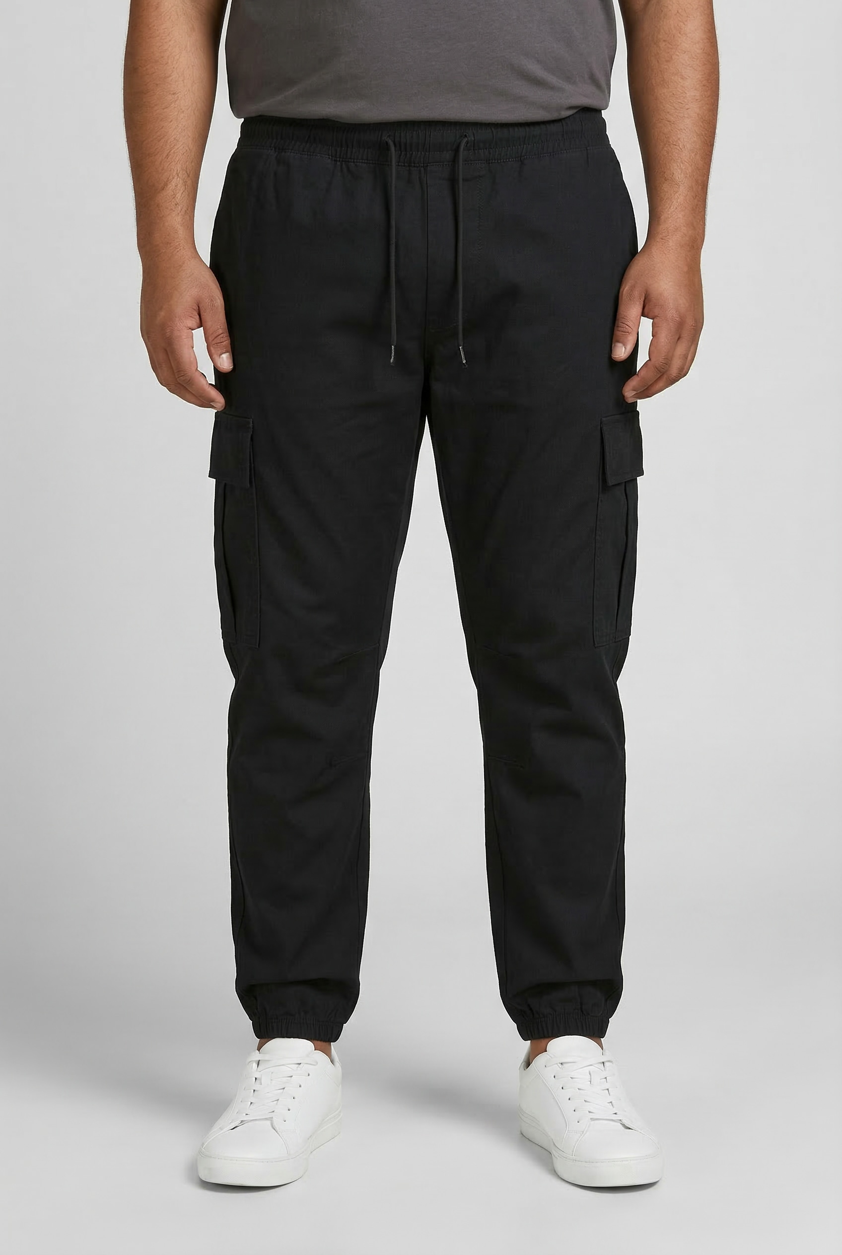 Jack & Jones PlusSize Cargohose "JPSTKANE DYLAN CUFFED CARGO RET PLS" Baumwollmischung, relaxed fit