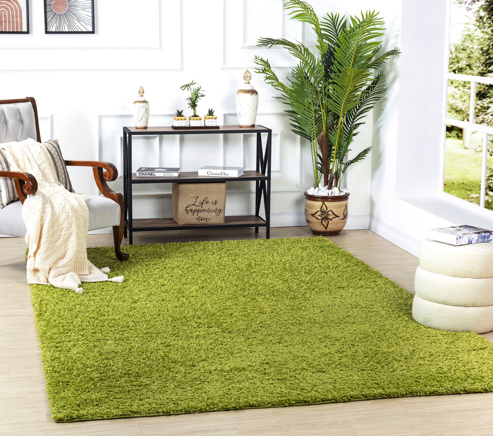 Livabliss Hochflor-Teppich "BORACAY" rechteckig 37 mm Höhe Flauschig, Langf günstig online kaufen