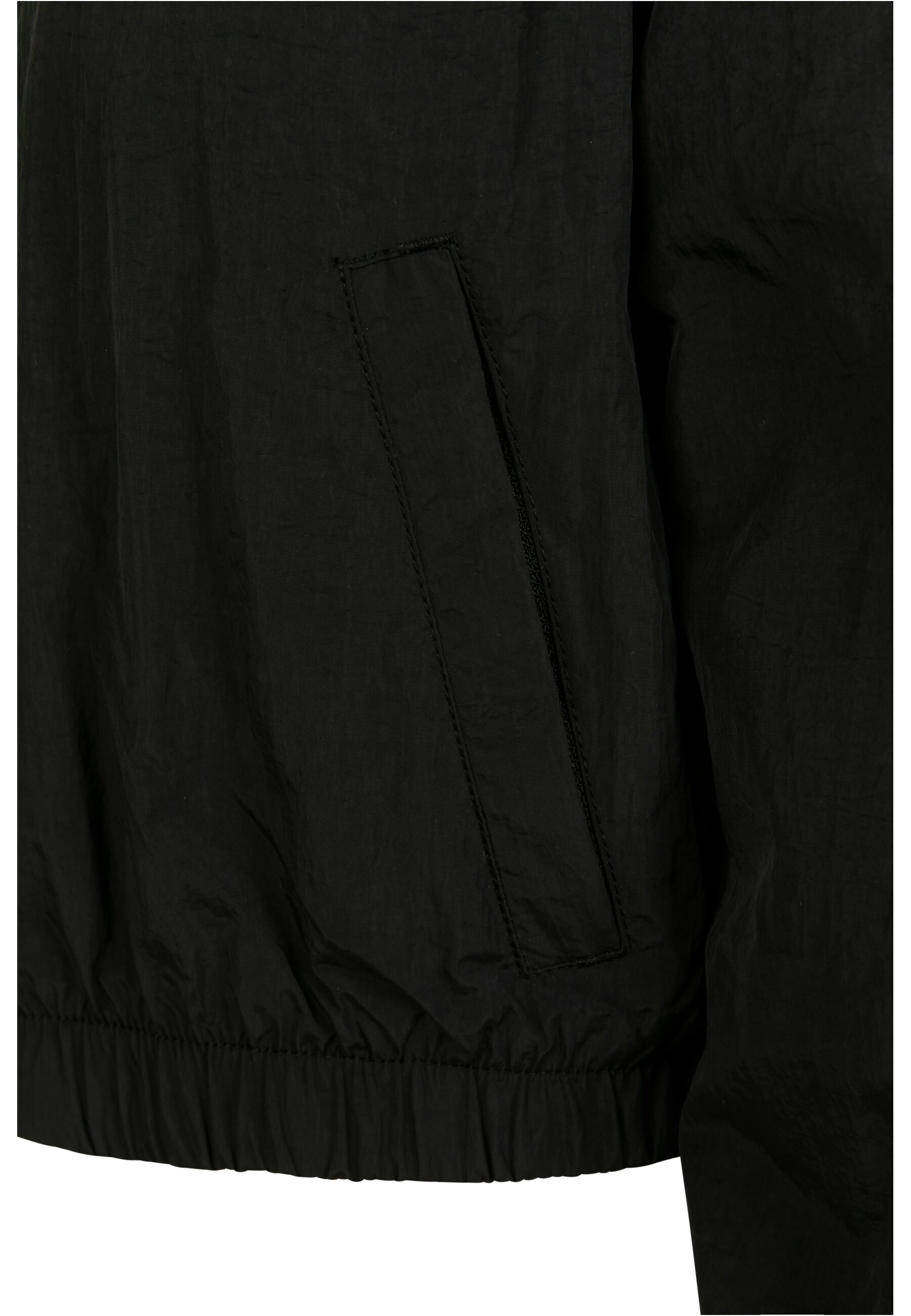 URBAN CLASSICS Allwetterjacke »Urban Classics Damen Ladies Short Striped Crinkle Track Jacket«, (1 St.), ohne Kapuze