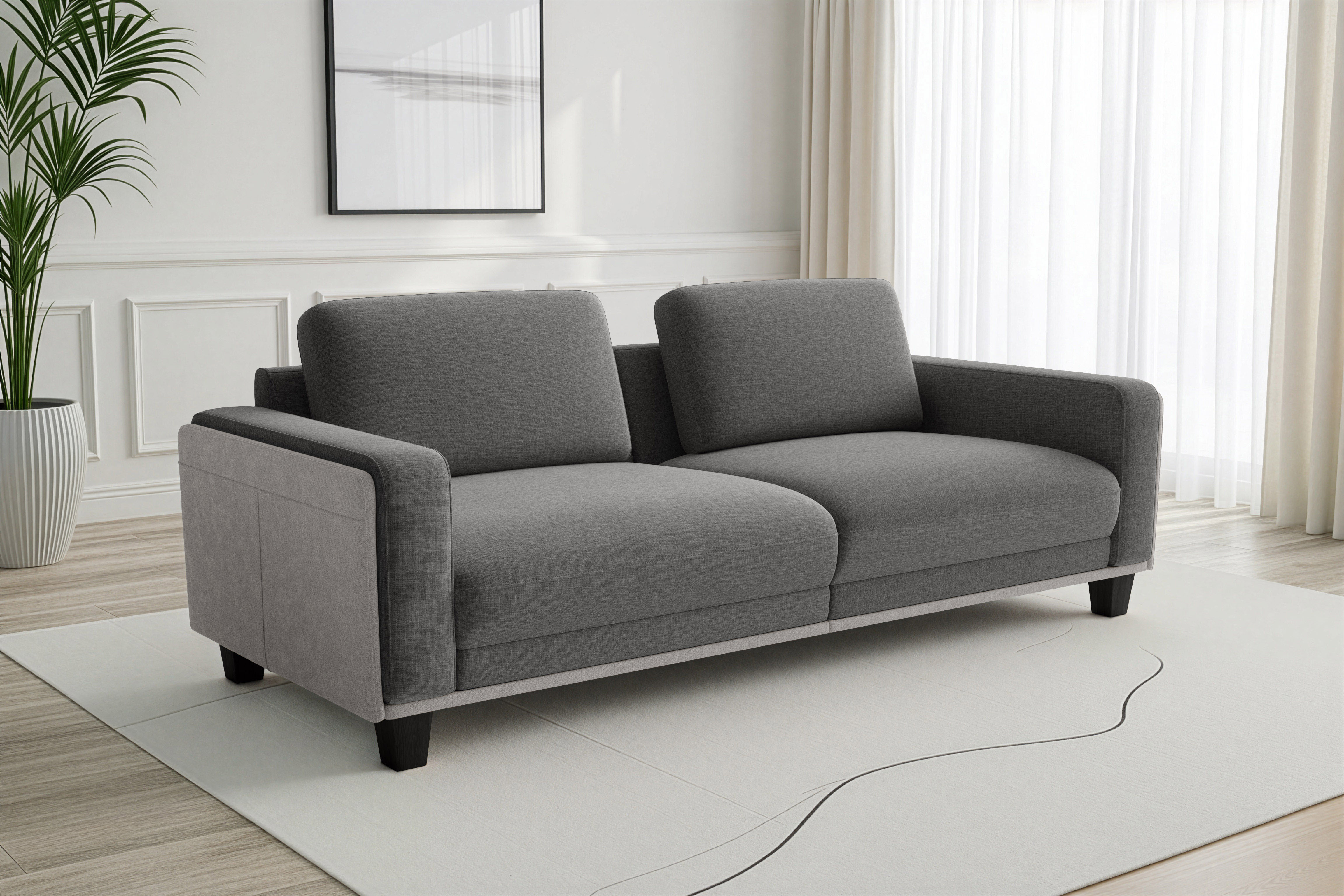 sit&more Big-Sofa "Concept" Modernes Sofa in drei Fußfarben zur Auswahl