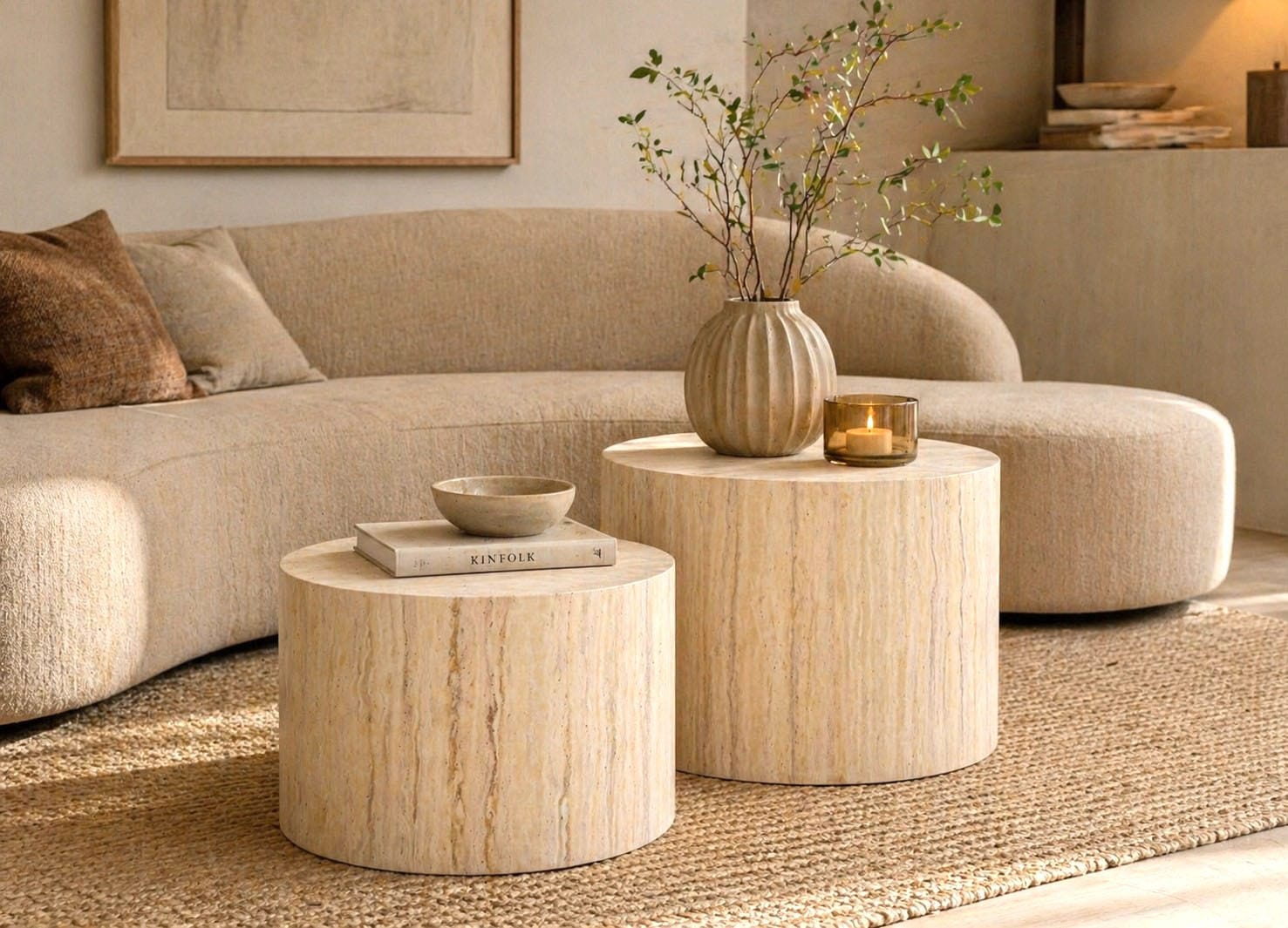ACTONA GROUP Couchtisch "Dice 2er Set - Steinoptik, modern & stilvoll, skandinavisches Design" Couchtisch, Beistelltisch, OTTOs Choice, Pflegeleichter Beistelltisch, vielseitig, robust