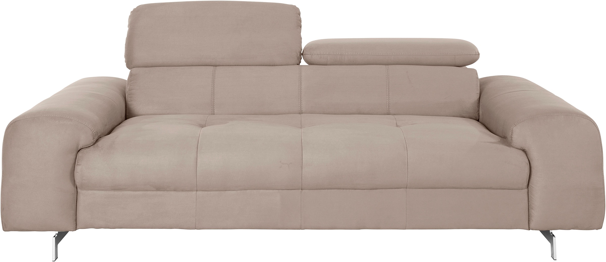 COTTA 3-Sitzer "Chef", Big-Sofa mit Kopfteilverstellung, edle Metallkufen günstig online kaufen