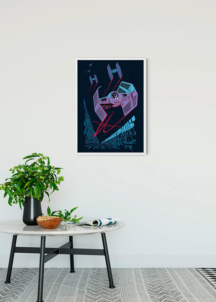 Disney Poster Star Wars Tie Fighter Dunkelblau 40 x 50 cm 611684 günstig online kaufen