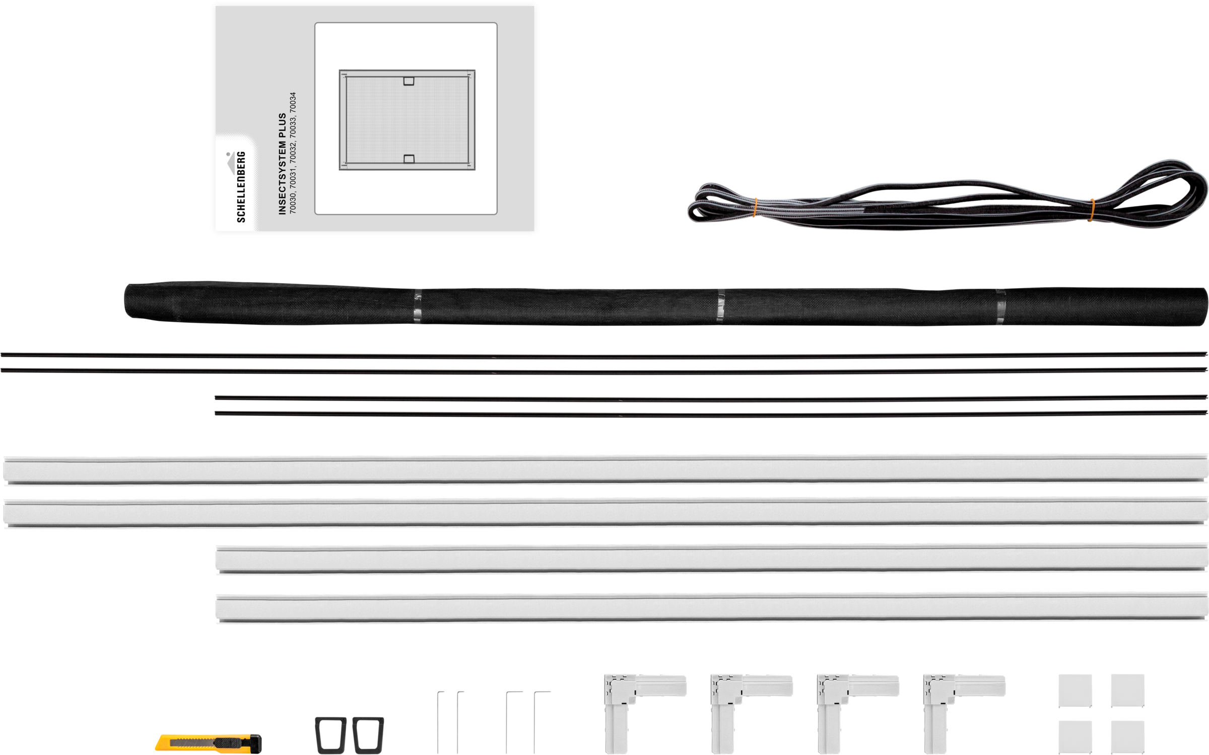 Thumbnail - SCHELLENBERG Insektenschutz-Fensterrahmen "Fliegengitter Fenster Plus" Set, 1 Stk. tlg. aus Aluminium, 100 x 120 cm und ...