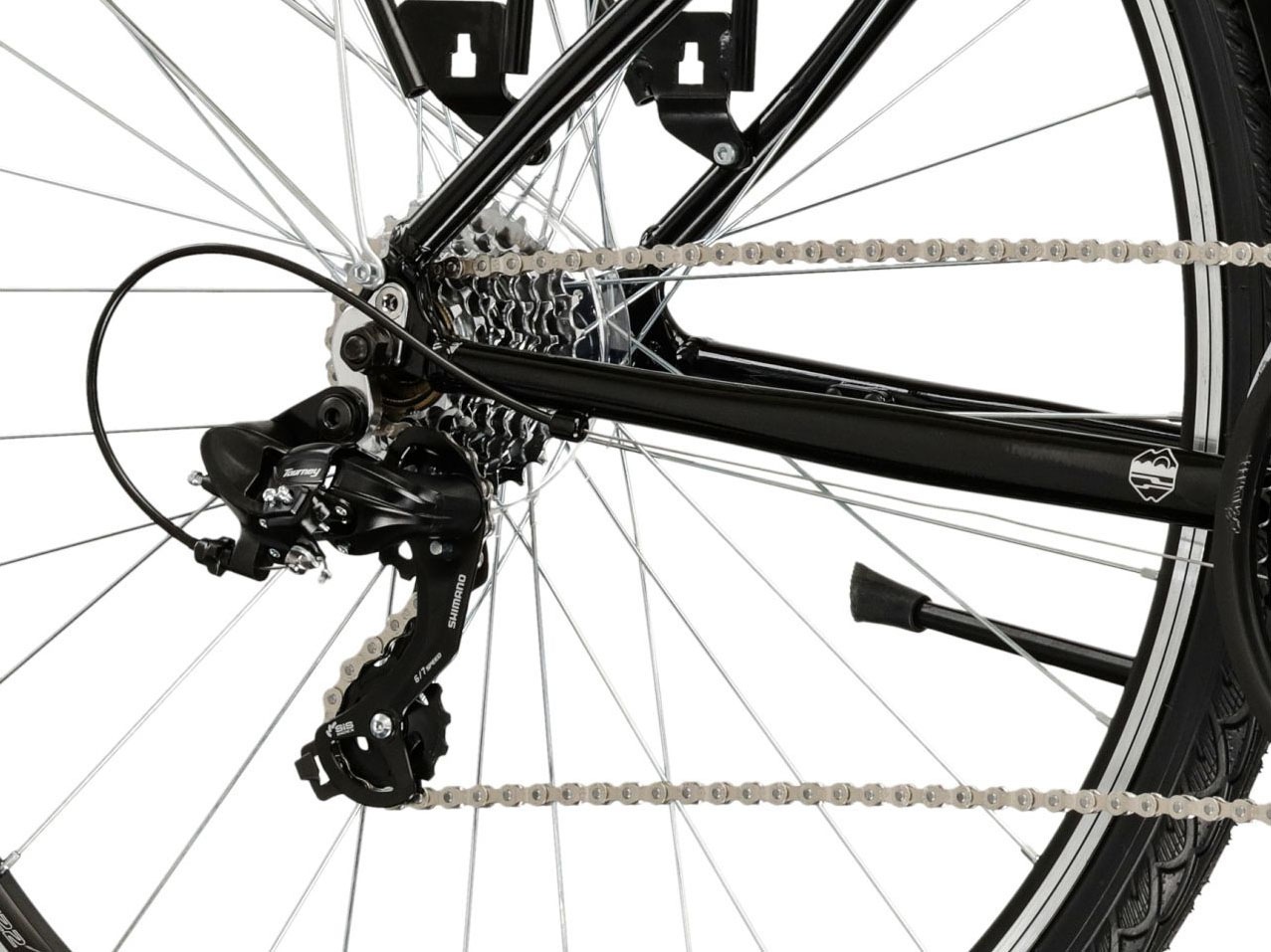 Kross Trekkingrad »Herren-Trekkingrad 28" Trans 1.0 Schwarz 21 Gänge« 21 Gang Shimano TOURNEY TY300 Schaltwerk Kettenschaltung