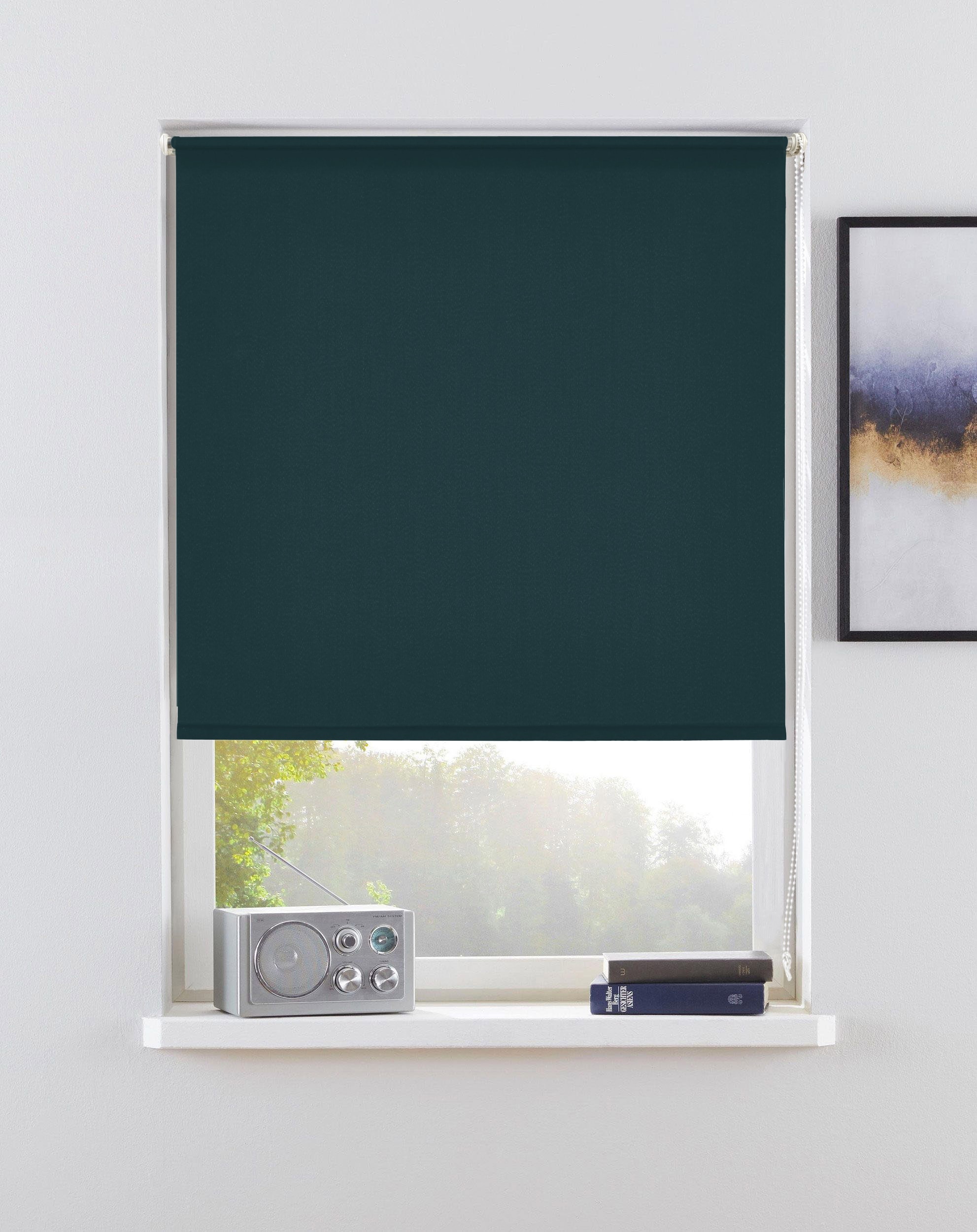 my home Seitenzugrollo "Themse-Uni" Lichtschutz Sichtschutz ohne Bohren fre günstig online kaufen
