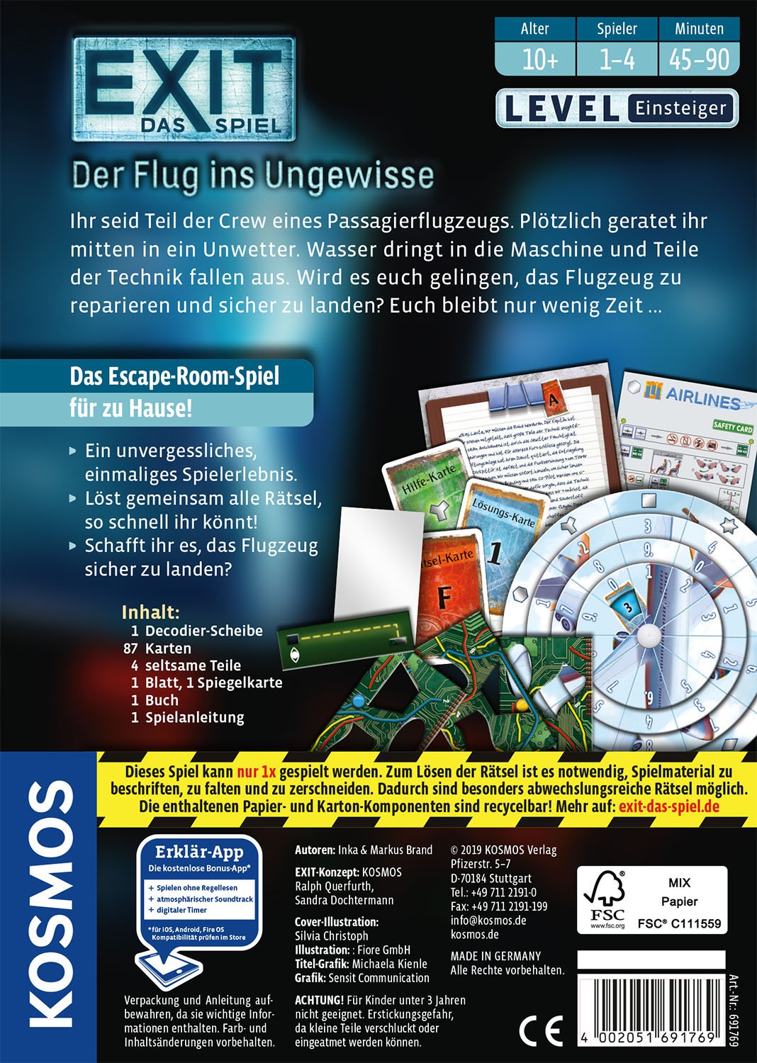 Kosmos Spiel »EXIT, Der Flug ins Ungewisse«, Made in Germany
