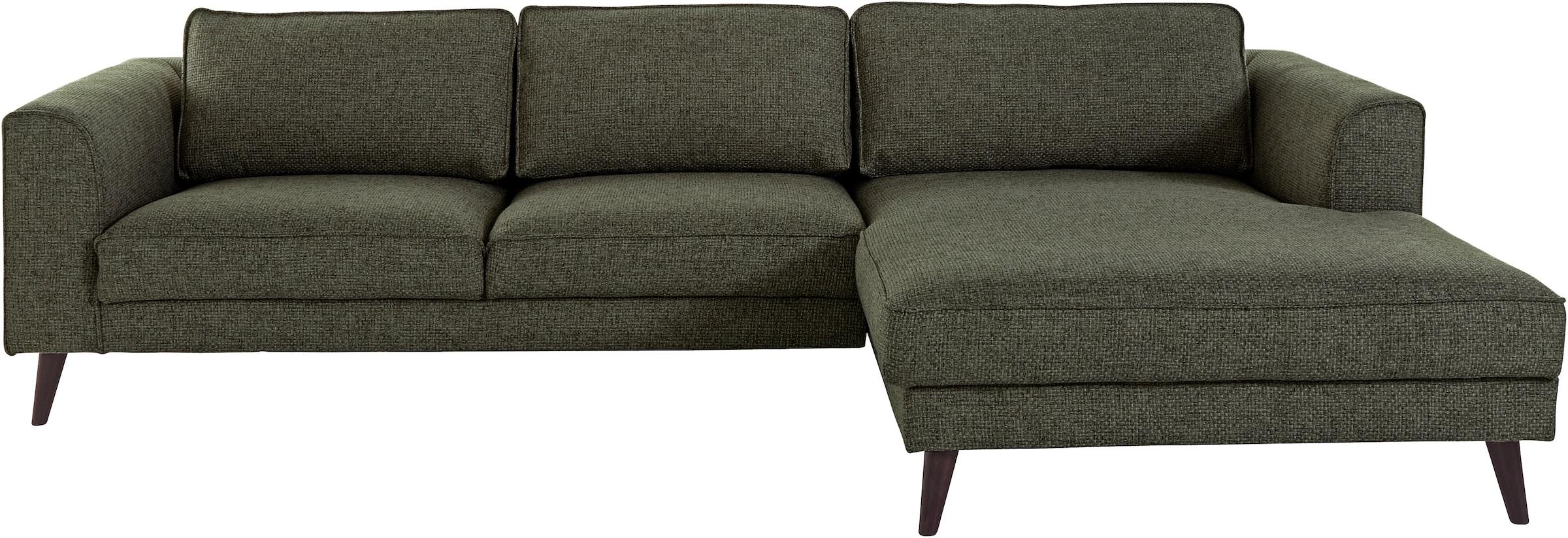INOSIGN Ecksofa "Lumber Jack, elegant und bequem, Breite 280, hoher Fuß, L- günstig online kaufen