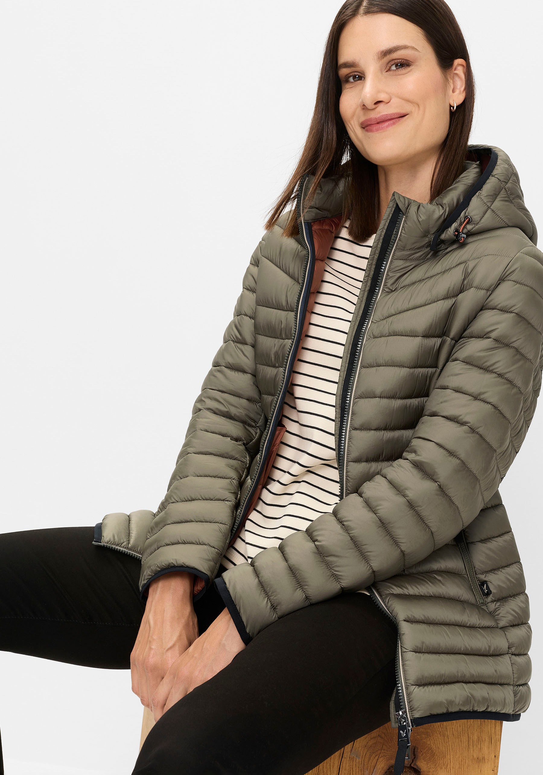 Fuchs Schmitt Steppjacke "Steppjacke" mit Kapuze mit abnehmbarer Kapuze günstig online kaufen
