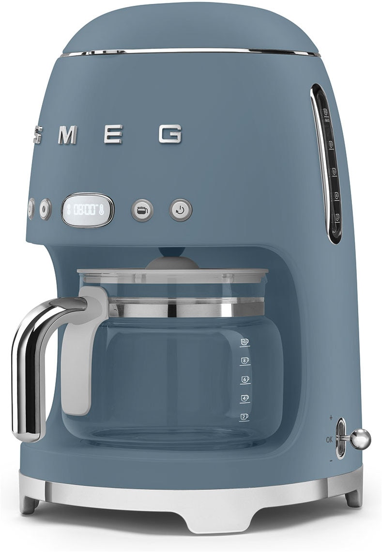 SMEG Filterkaffeemaschine "DCF02SBMEU", storm blau, 1,25 l, 10, Kaffeemaschinen, Programmierbarer Auto-Start