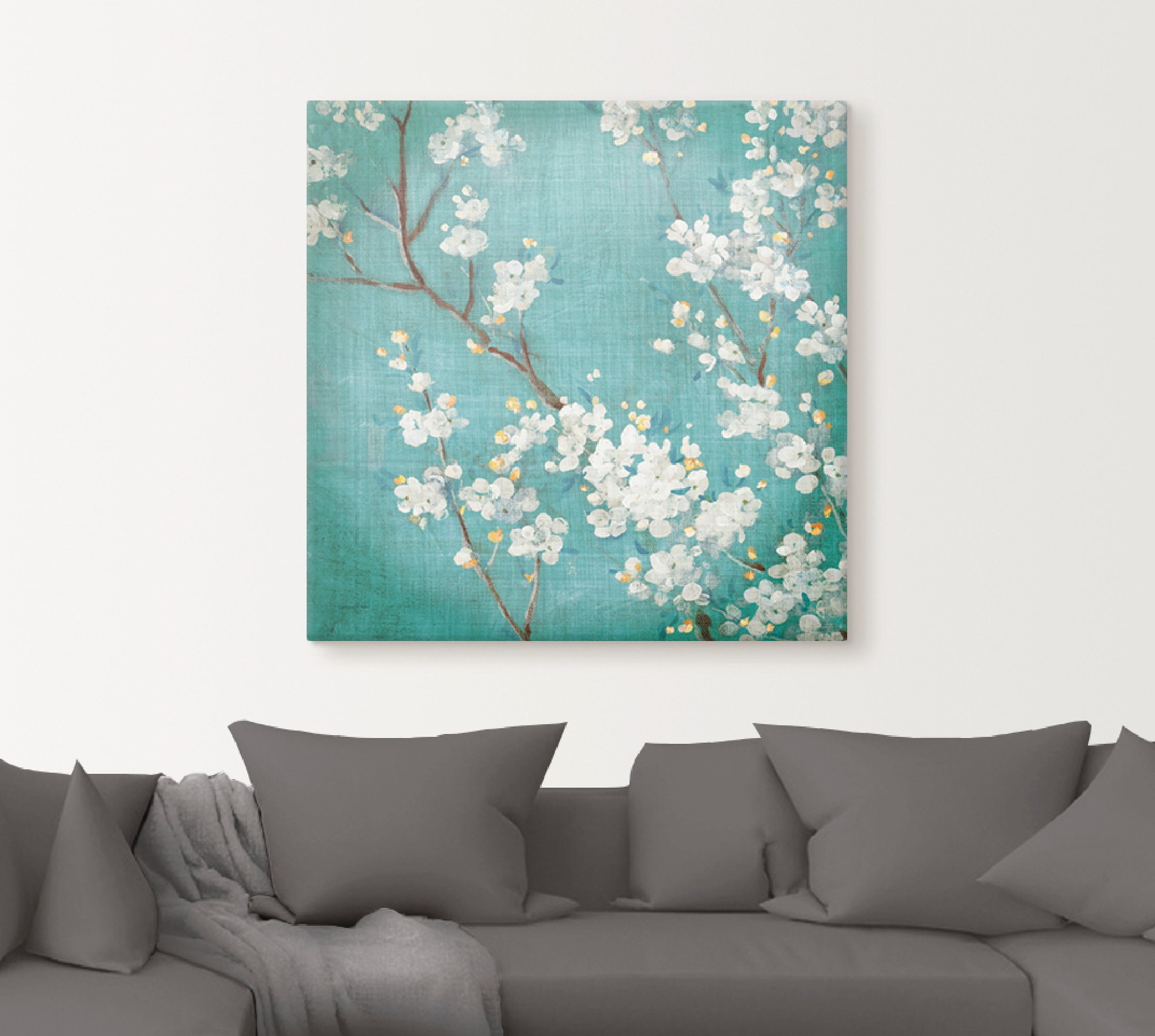 Artland Wandbild »Weiße Kirschblüten II«, Blumen, (1 St.), als Leinwandbild, Poster in verschied. Größen