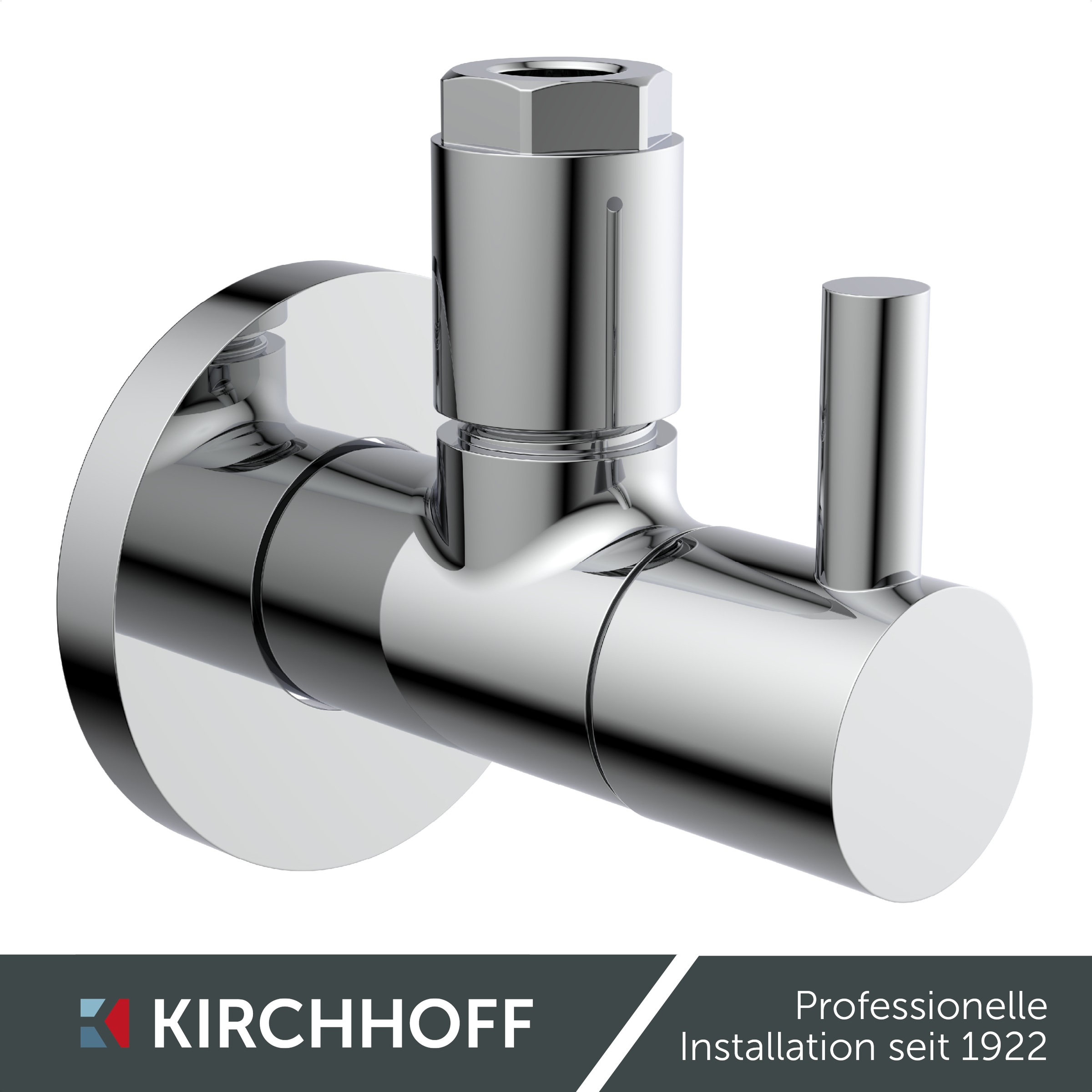 Kirchhoff Eckventil, Universal Eckventil mit Schnellverschluss, ½“