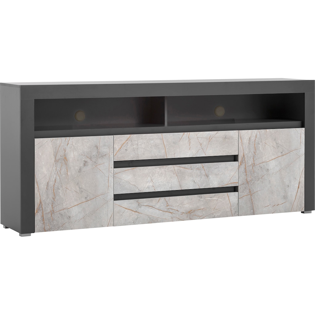 Wohnen Kommoden & Sideboards Premium collection by Home affaire Sideboard »Stone Marble«, mit einem edlen Marmor-Optik Dekor, Br