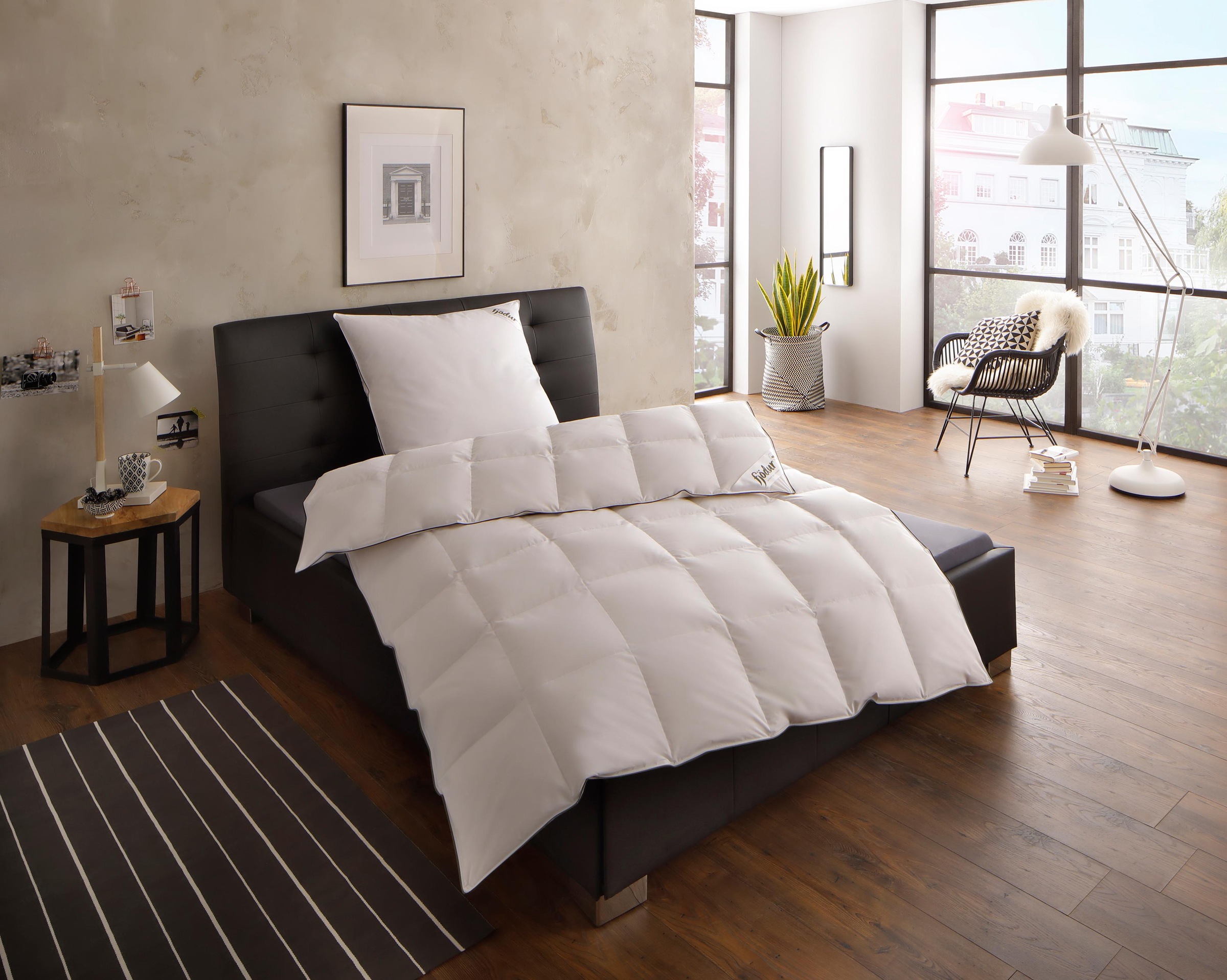 fjödur Daunenbettdecke "Felix" normal Füllung 90% Daunen, 10%Federn 1 Stk. günstig online kaufen