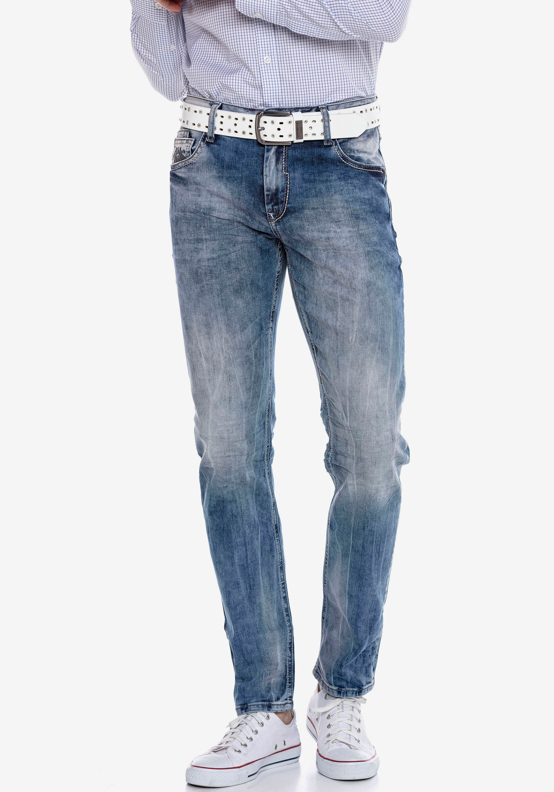 Cipo & Baxx 5-Pocket-Jeans "Jeans", im Straight Fit günstig online kaufen