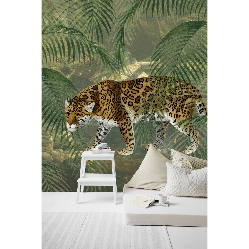 Art for the home Fototapete »Leopard«, botanisch