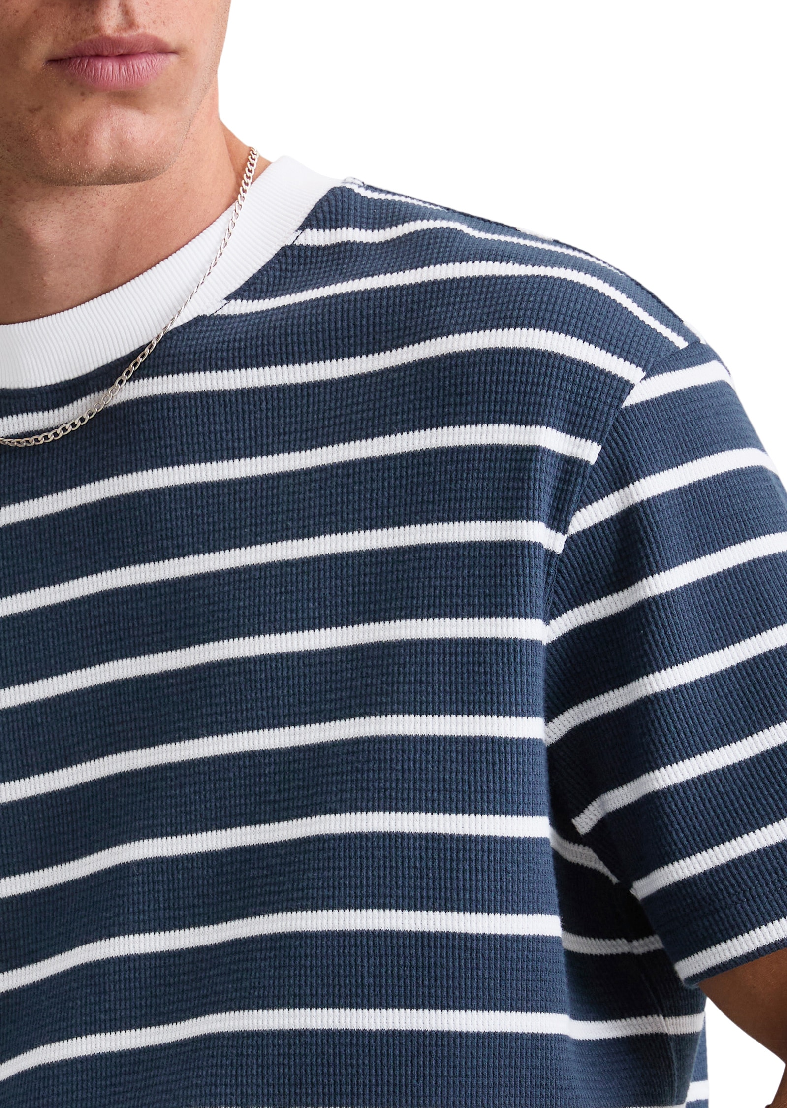 Marc O'Polo DENIM T-Shirt »aus weichem Waffel-Jersey«