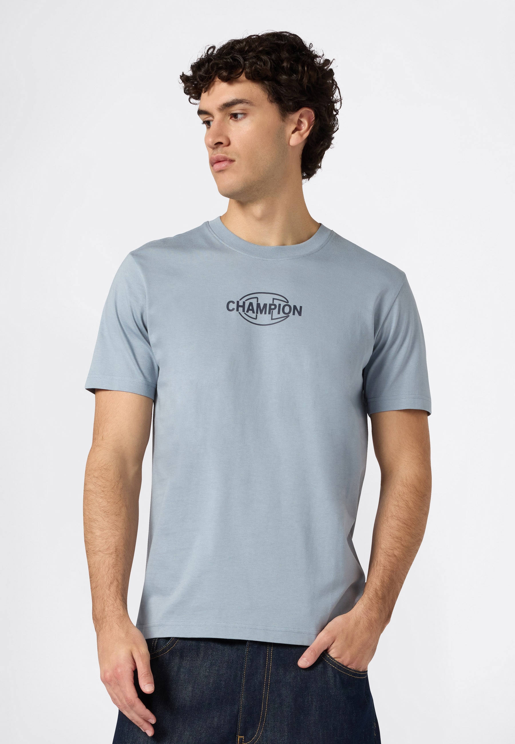 Champion T-Shirt "Graphic Crewneck T-Shirt" mit Rundhalsausschnitt, Kurzarm, aus Baumwolle