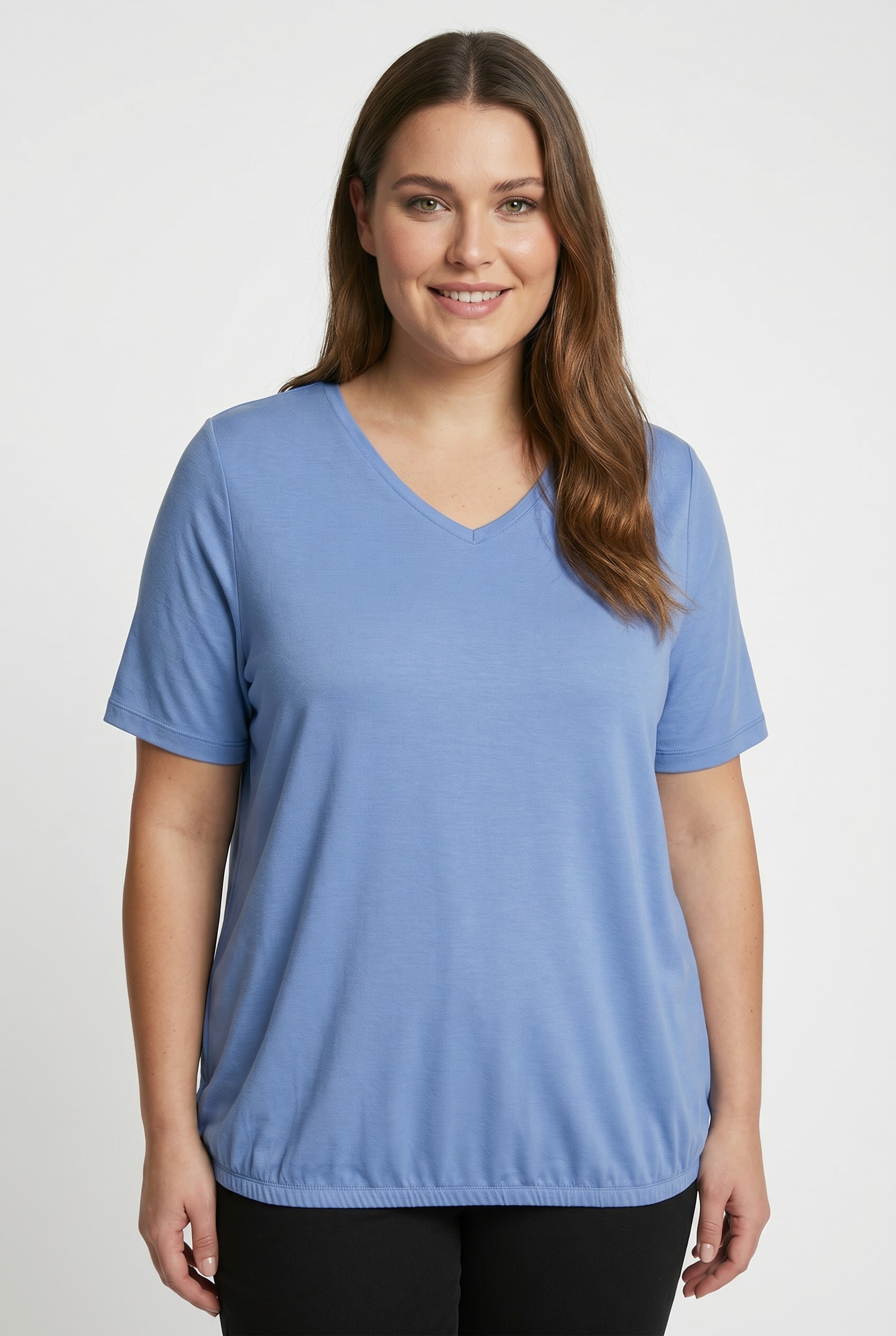 ONLY CARMAKOMA V-Shirt "CARCORAL S/S V-NECK TEE JRS"