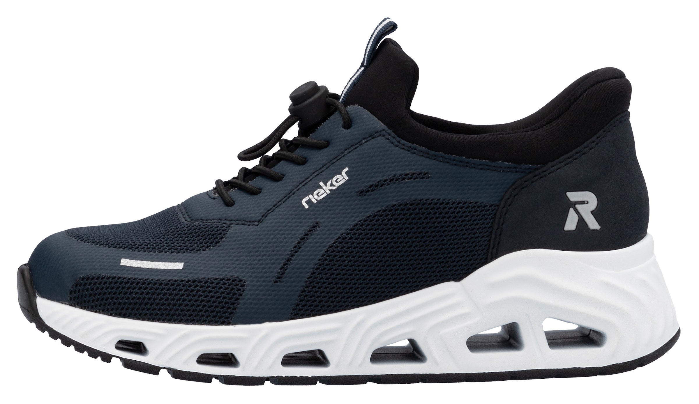 RIEKER Sport Slip-On Sneaker »Ready2GO«, Freizeitsneaker, Halbschuh, Schlupfschuh mit Schnellverschluss