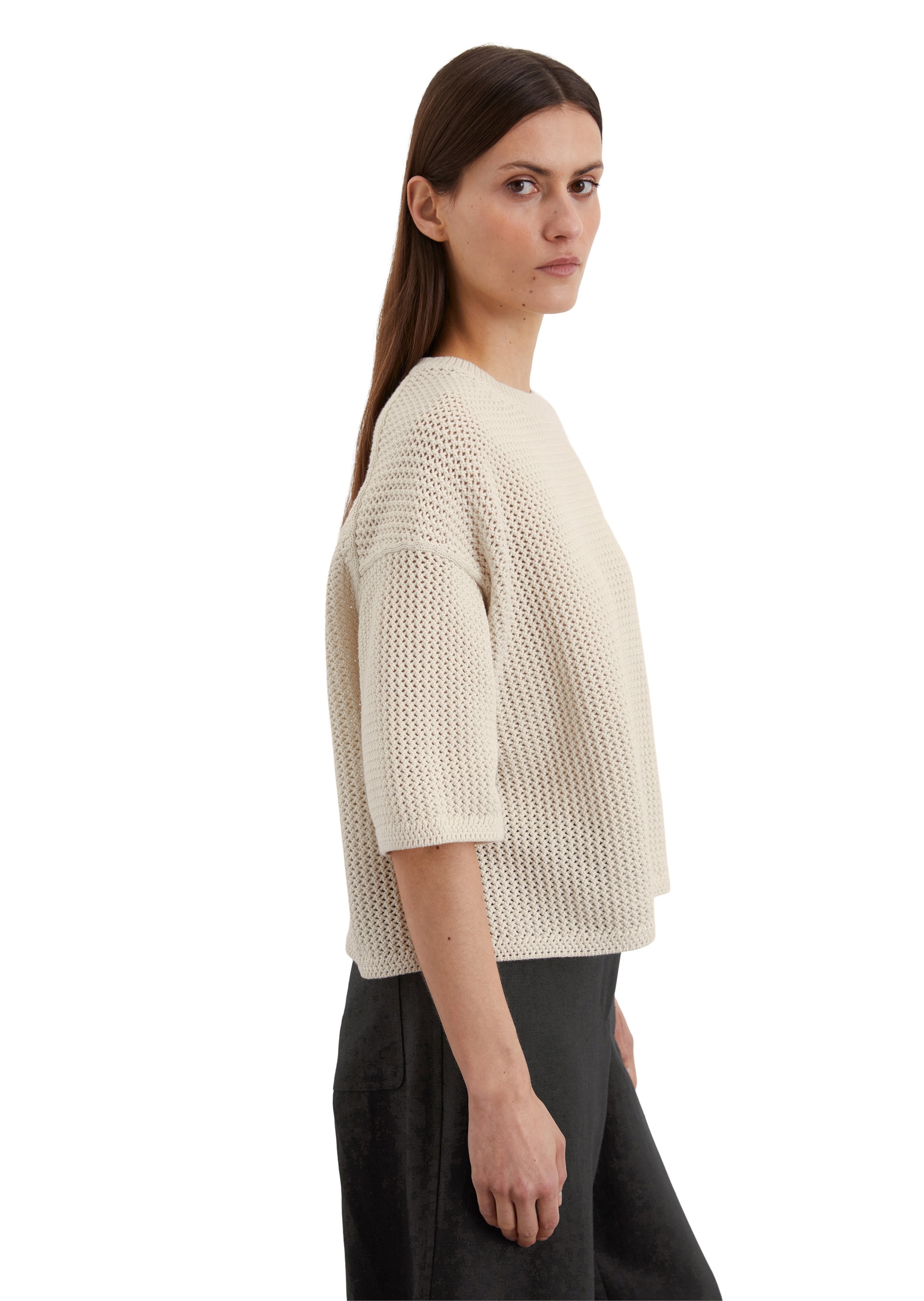 Marc O'Polo Rundhalspullover »aus softem Organic Cotton«