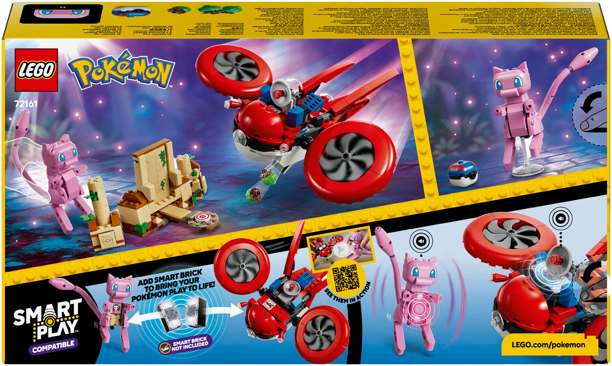 LEGO® Konstruktionsspielsteine »SMART Play™  Drohnensuche nach einem Mysteriösen Mew (72161)« LEGO Pokémon; Mit SMART Brick kompatibel (nicht enthalten)