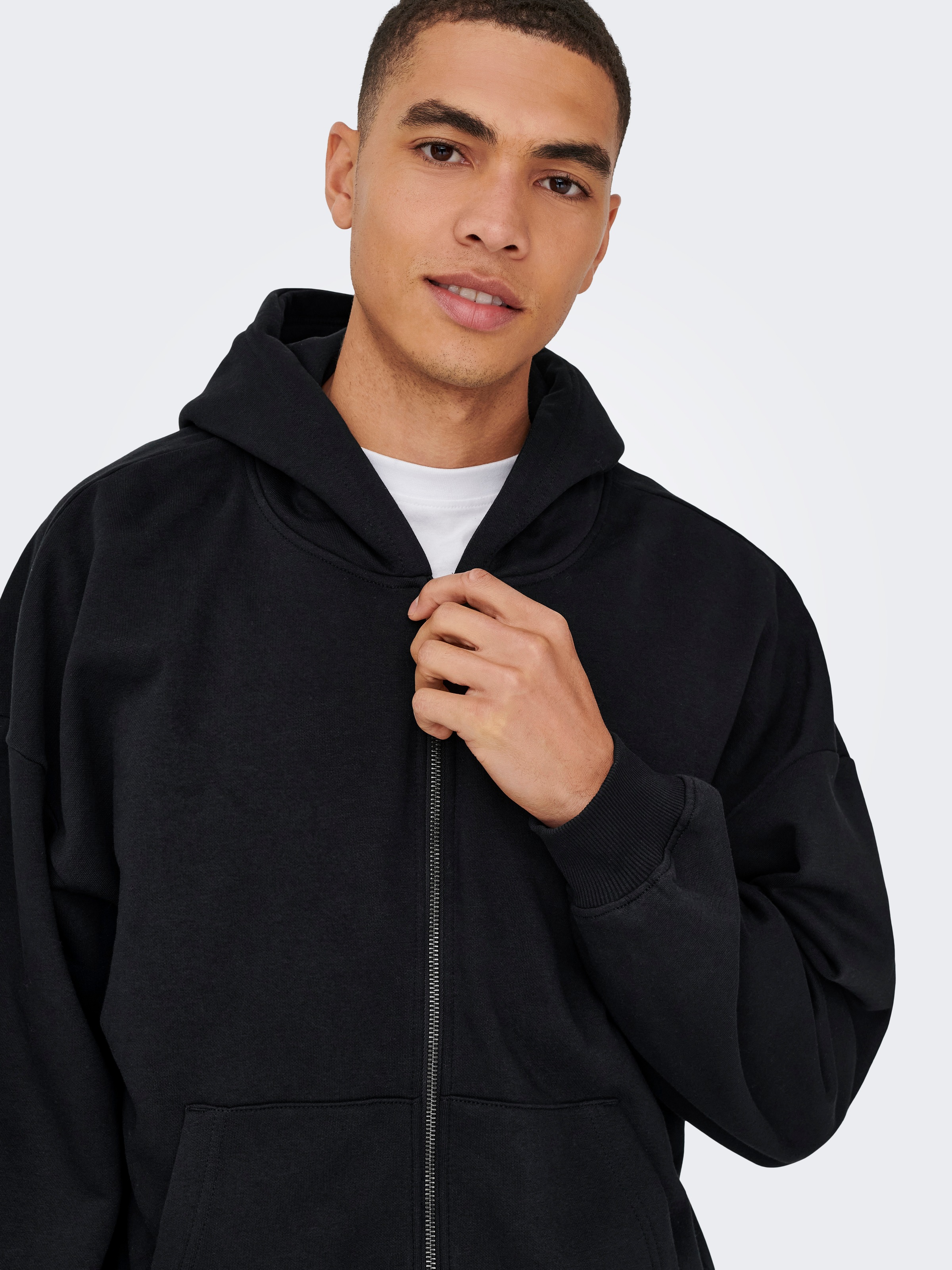 Thumbnail - ONLY & SONS Kapuzensweatshirt "ONSTURNER LIFE VTG ZIP HOODIE SWEAT"