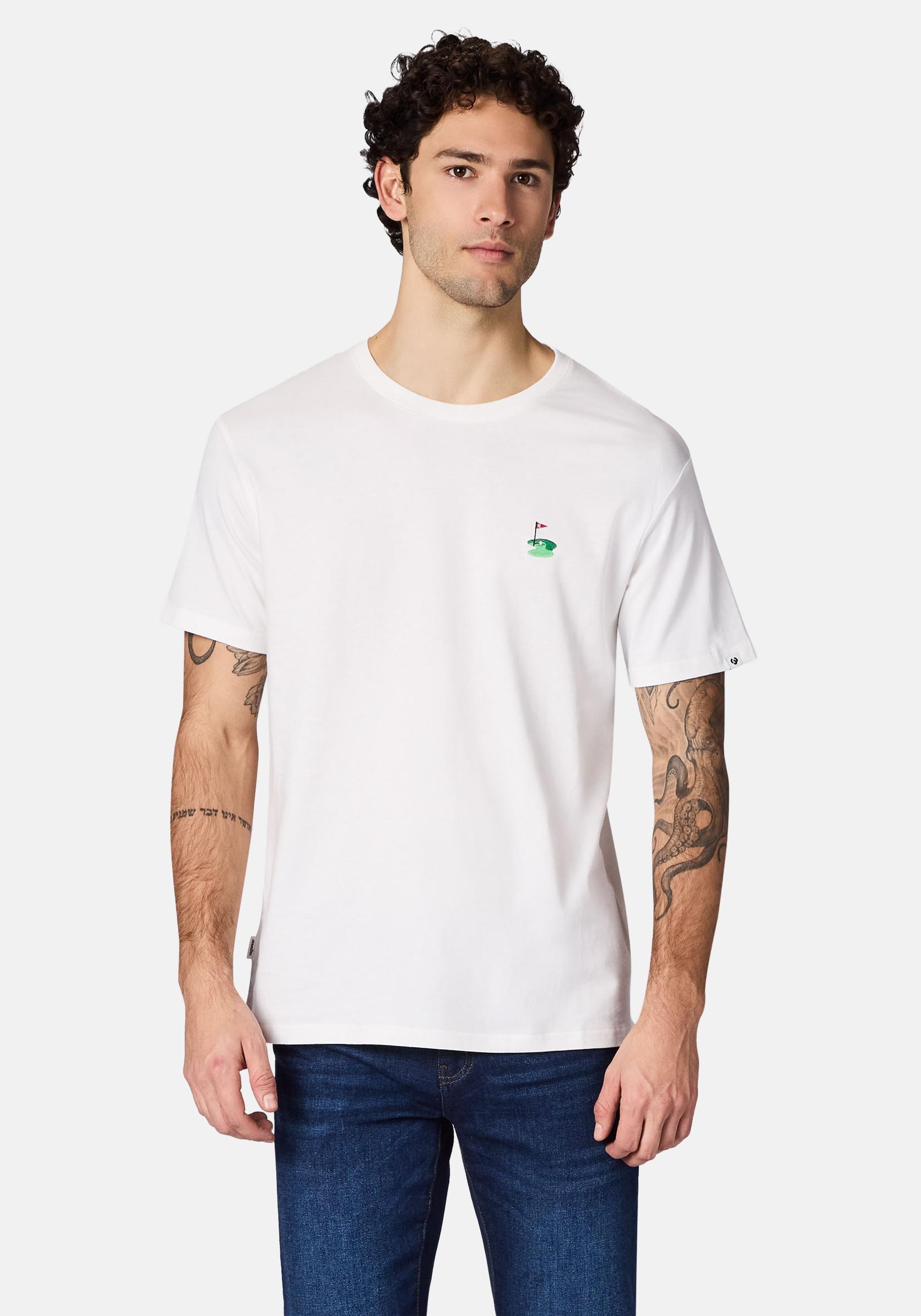 Ragwear T-Shirt "Samms E Gots YOUMODO" Kurzärmliges Shirt mit Golf-Stickerei