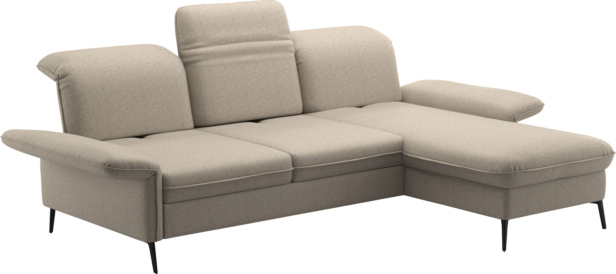 sit&more Ecksofa »Emely«, mit Sitztiefenverstellung optional mit Bettfunktion und Bettkasten