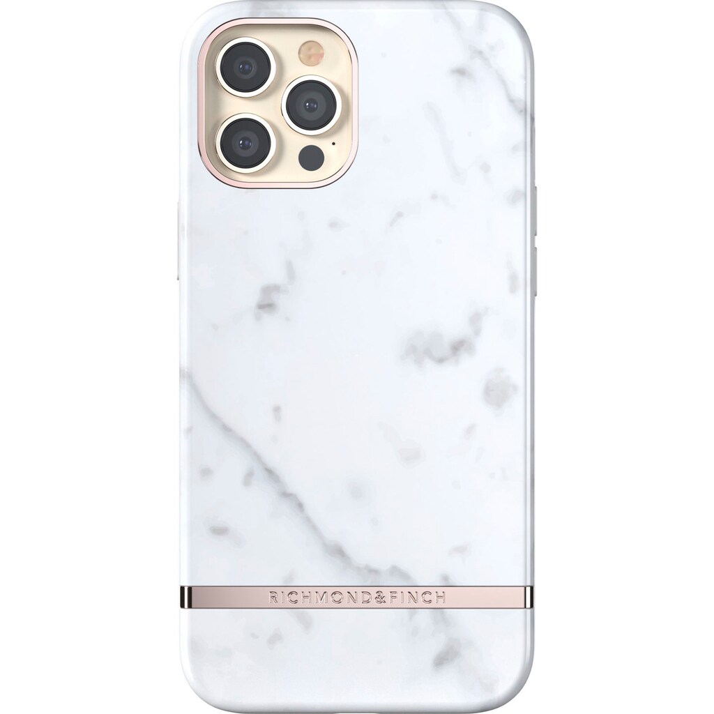 richmond & finch Smartphone-Hülle »WHITE MARBLE«, iPhone 12 Pro Max, 17 cm (6,7 Zoll)