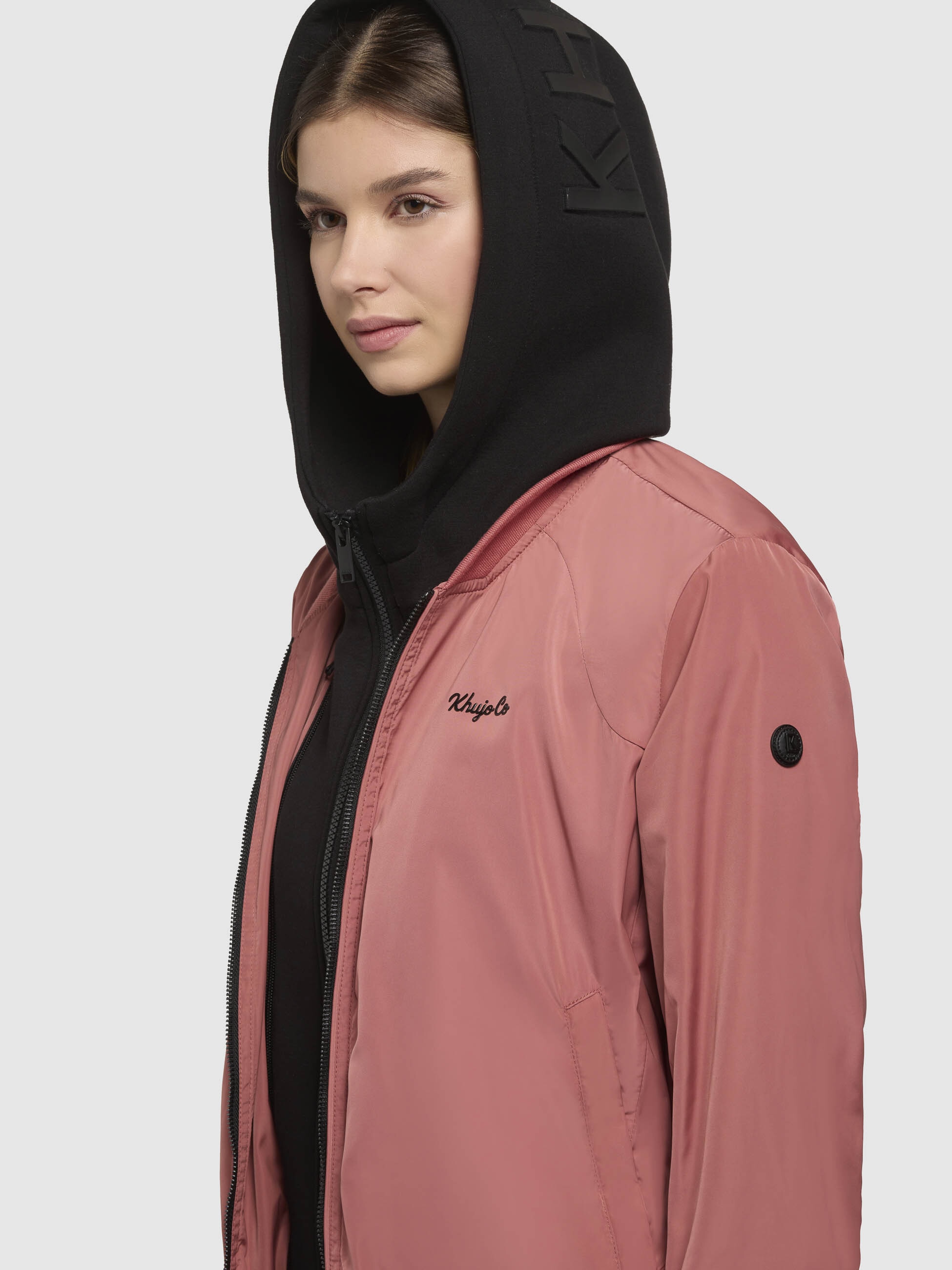 khujo Bomberjacke »SEEAM«, mit Kapuze
