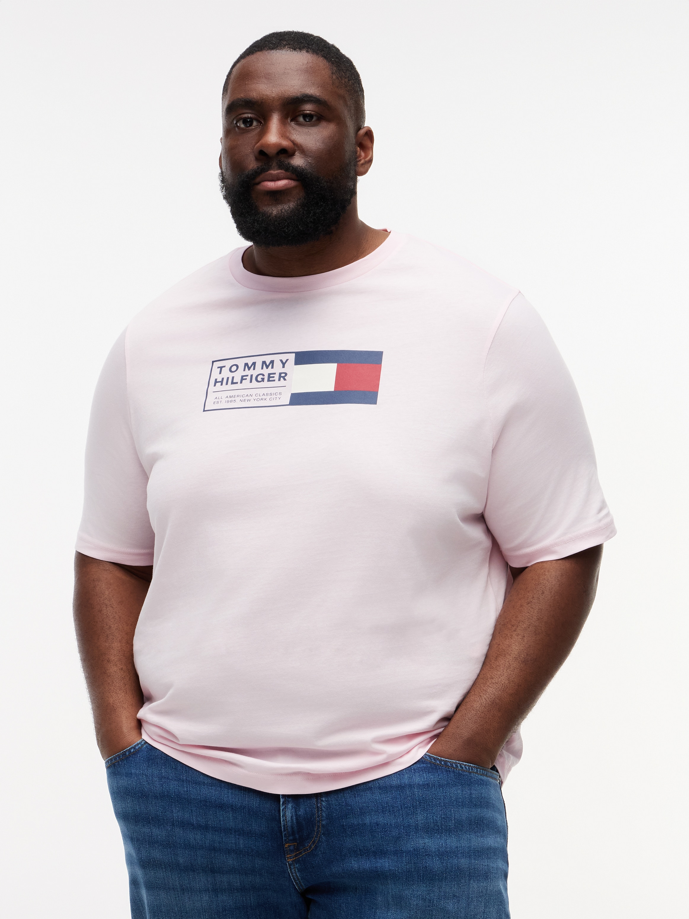 Tommy Hilfiger Big & Tall T-Shirt "BRAND LOVE TEXT" Regular fit für große G günstig online kaufen