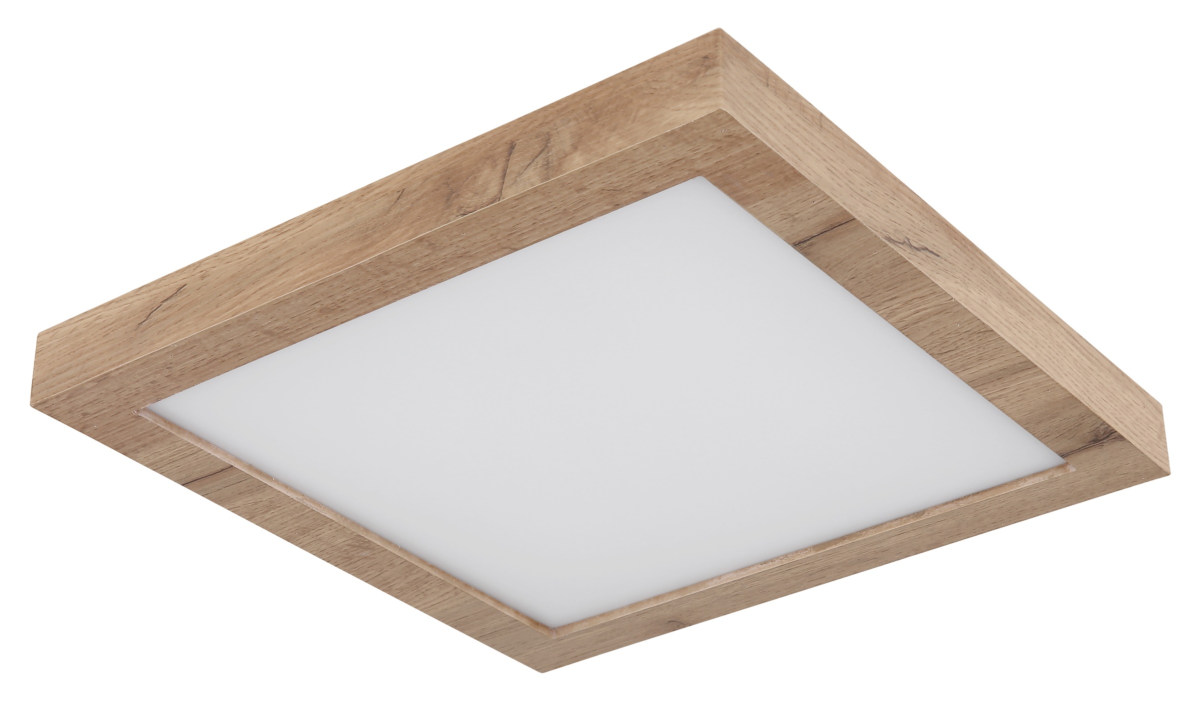 GLOBO LIGHTING LED Deckenleuchte »XAVVI«, Leuchtmittel LED-Modul | LED fest integriert, Deckenlampe/holzoptik/quadratisch/3000K/Wohnzimmer/Schlafzimmer