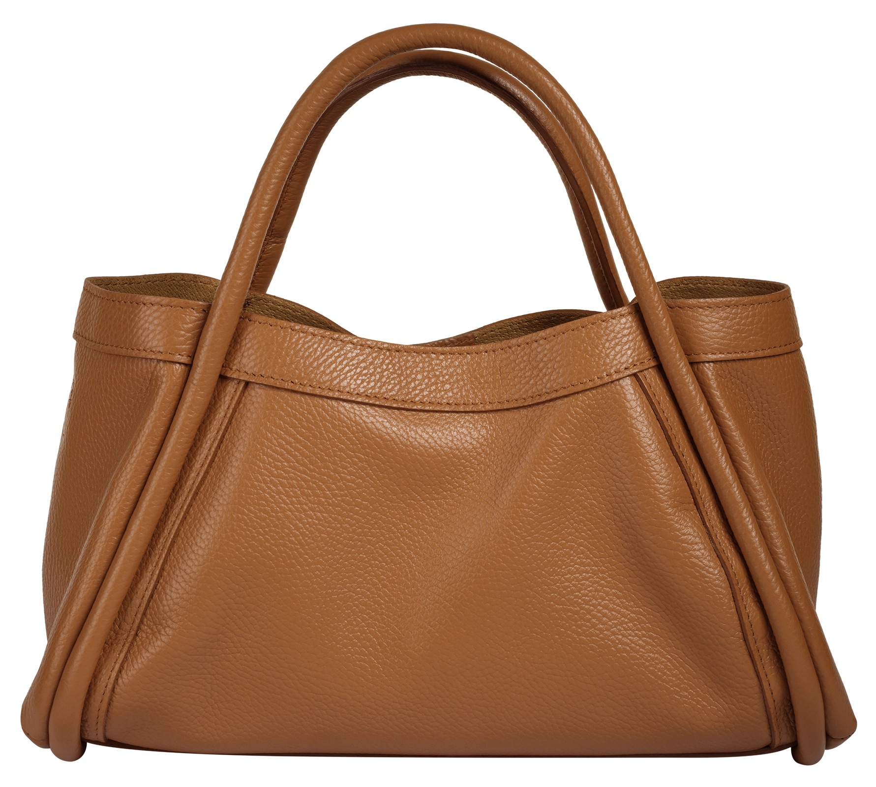 Thumbnail - Cluty Henkeltasche "2 in 1" echt Leder, Made in Italy