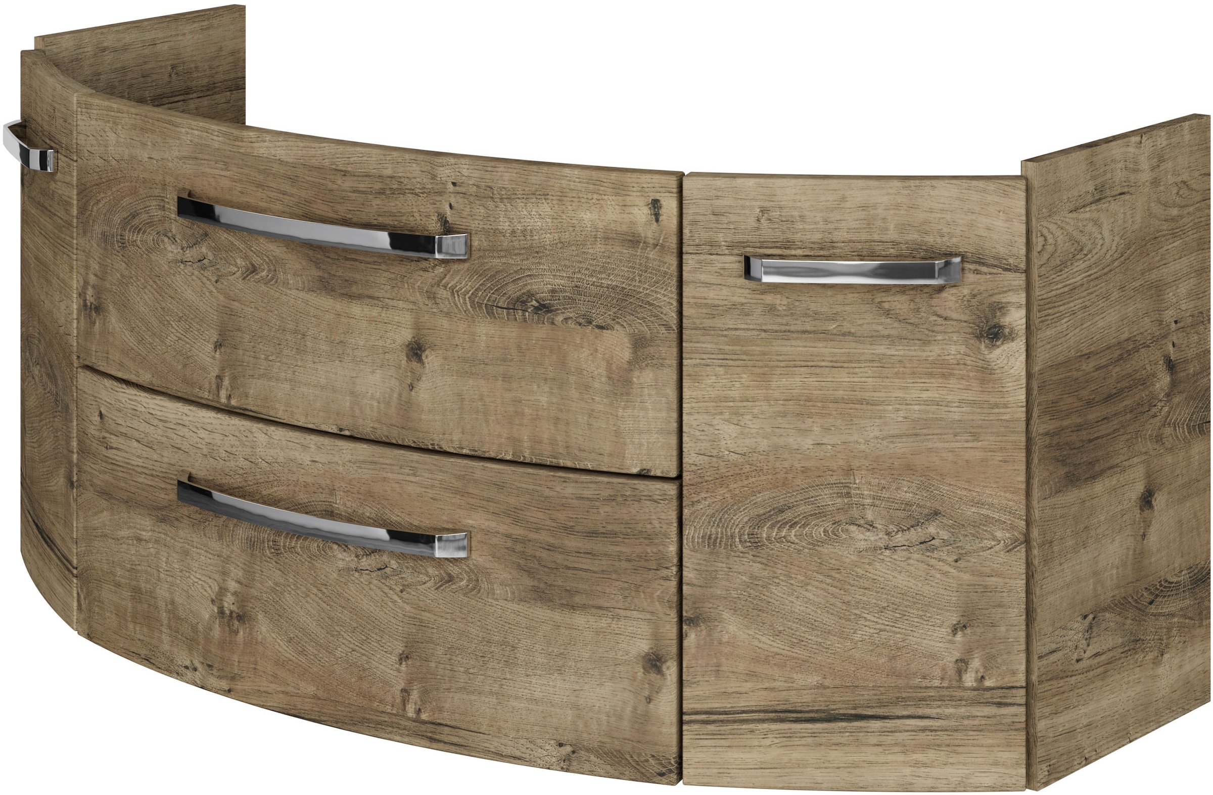 Saphir Badmöbel-Set »Serie 4010 2-teilig Keramik-Waschtisch mit LED-Spiegelschrank«, (Set), Badezimmer Set 122 cm breit, inkl. Türdämpfer, 5 Türen, 2 Schubladen