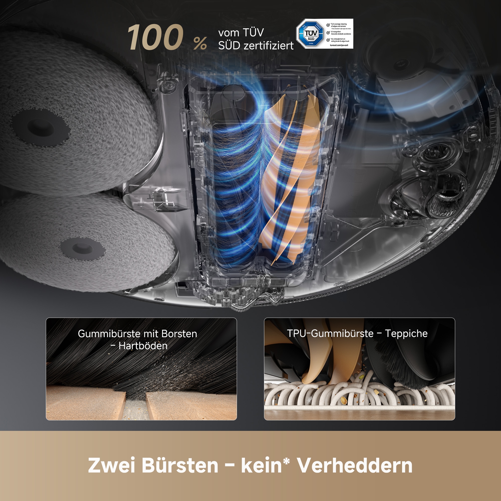 Dreame Wischroboter »L50 Pro Ultra«, 19500Pa Saugkraft, Vollautomatische Basisstation, Reinigung bei 75° C