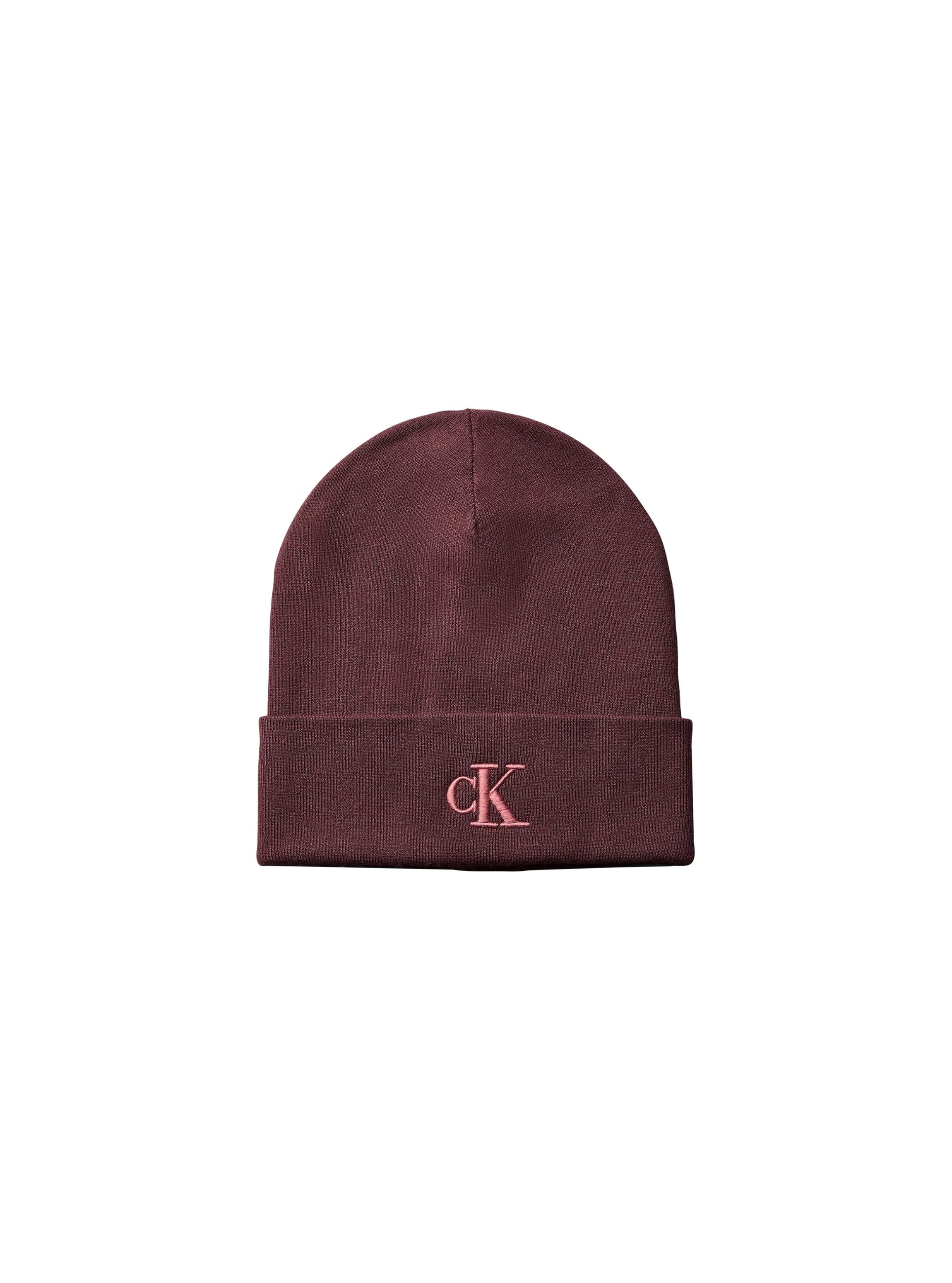 Calvin Klein Beanie "CK FINE RIB BEANIE" Regular fit mit Markenlogo