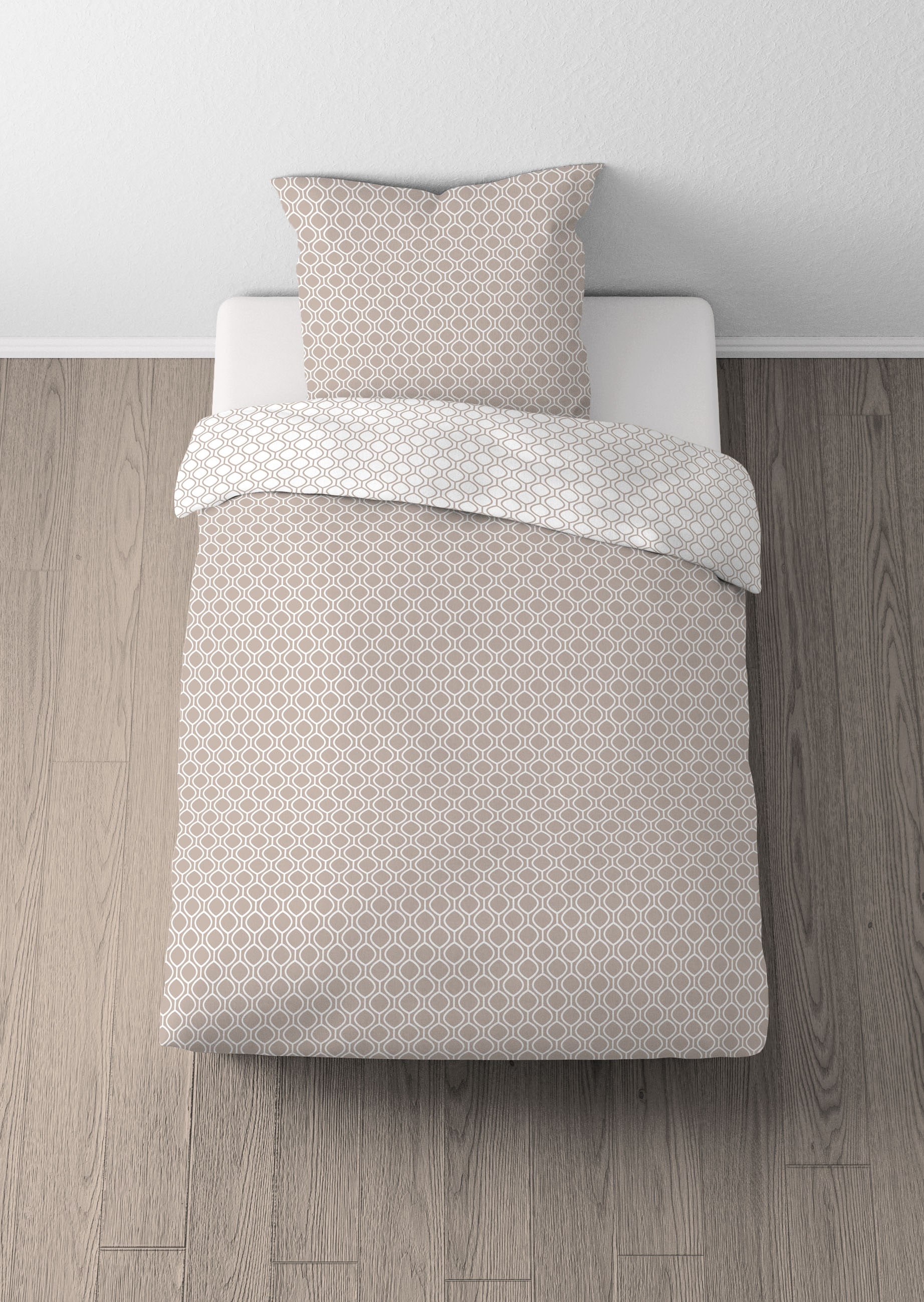 Castell - Markenbettwäsche Wendebettwäsche »0400868« 2 Stk. tlg. hautsympathisch, 100% Baumwolle, Reißverschluss, ganzjährig nutzbar