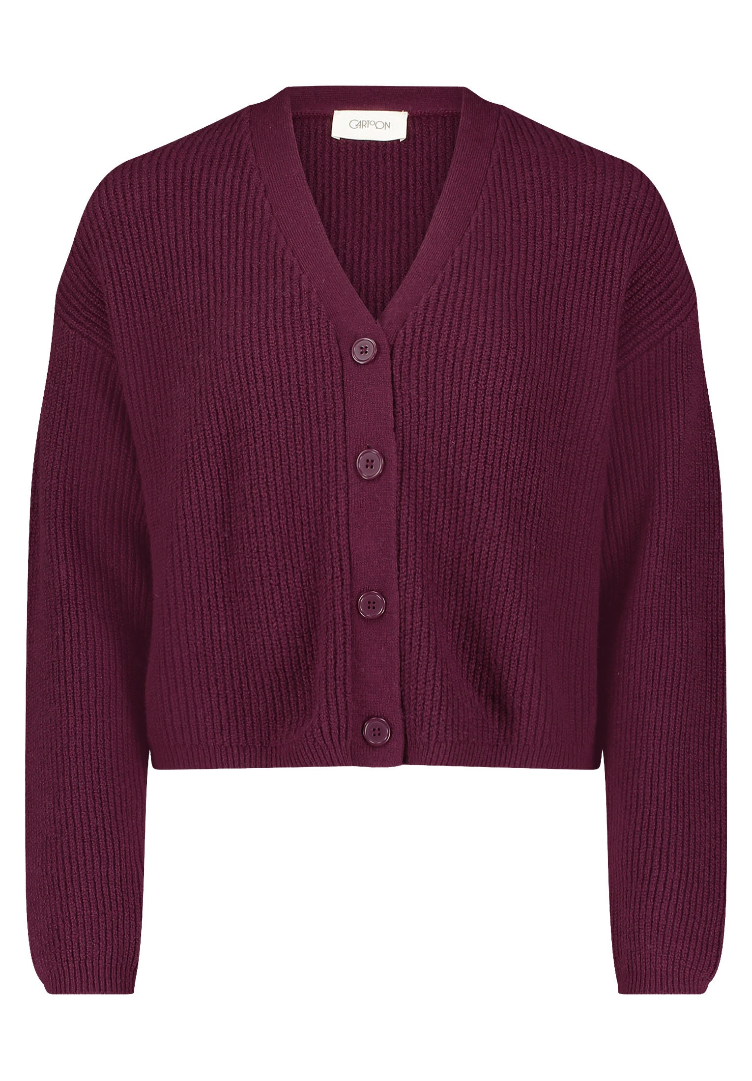 Cartoon Strickjacke "Cartoon Damen Basic-Strickjacke mit V-Ausschnitt", Str günstig online kaufen