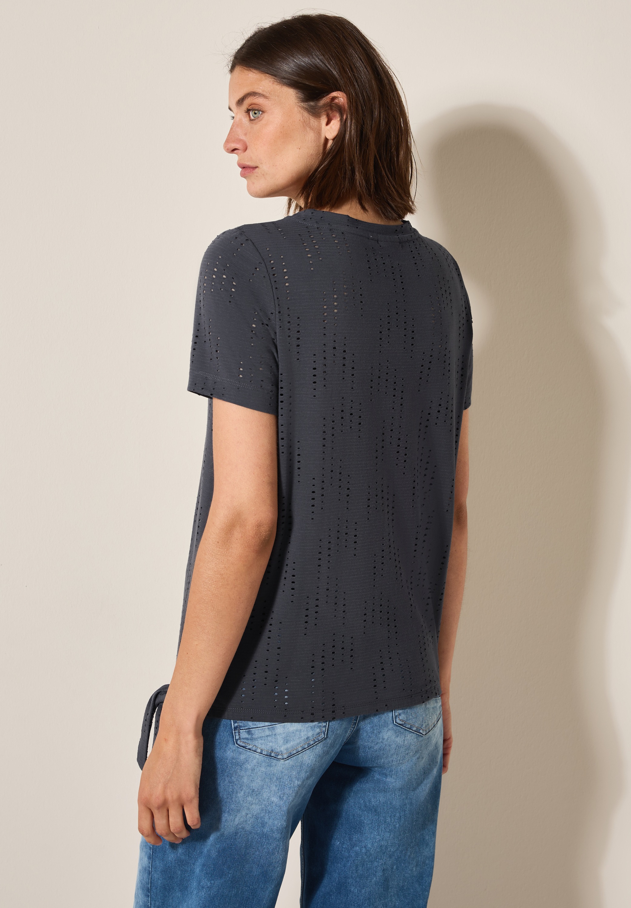 Cecil T-Shirt, mit U-Boot-Ausschnitt