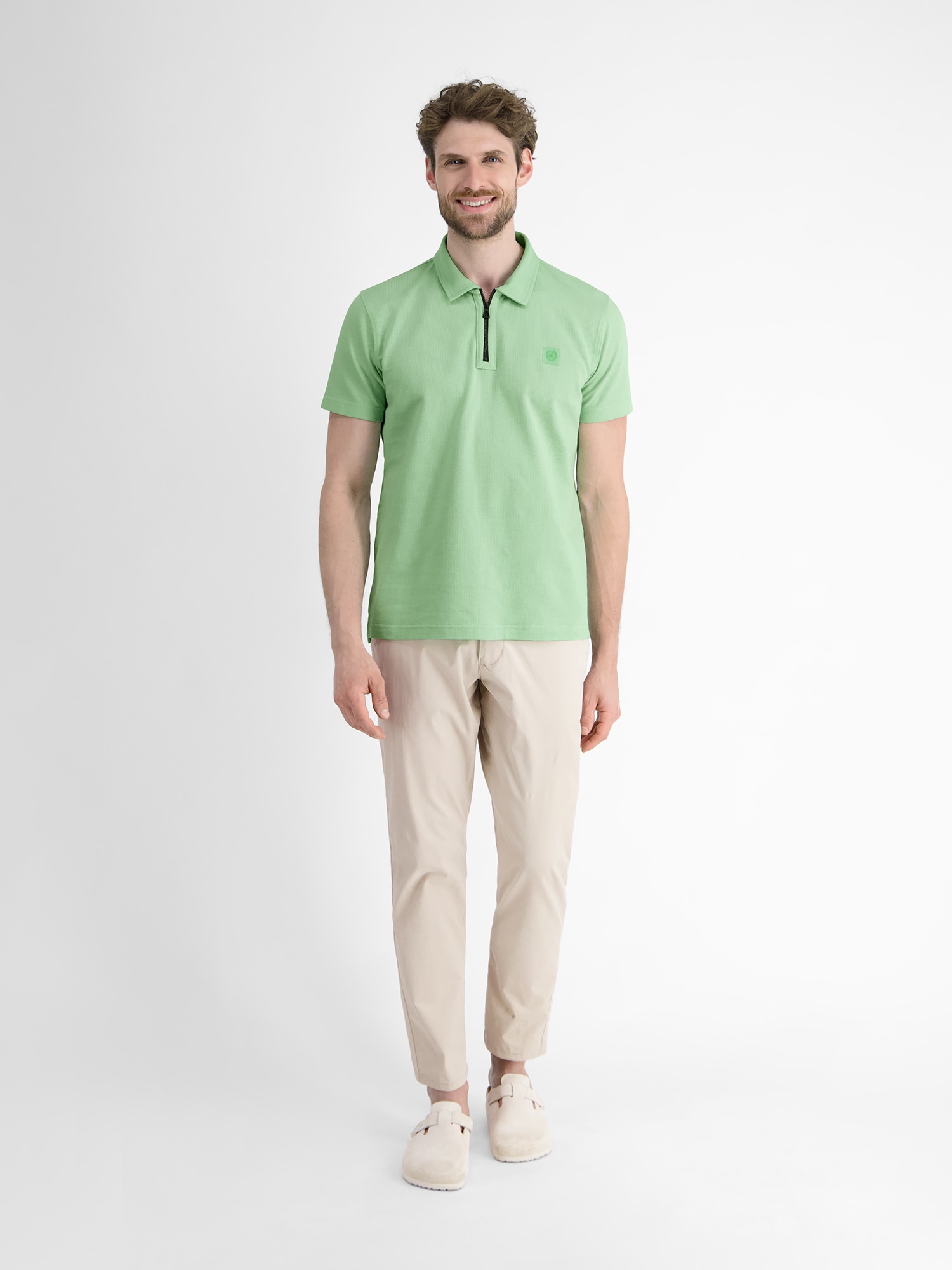 LERROS Poloshirt »LERROS Herren Poloshirt mit Reißverschlusskragen«