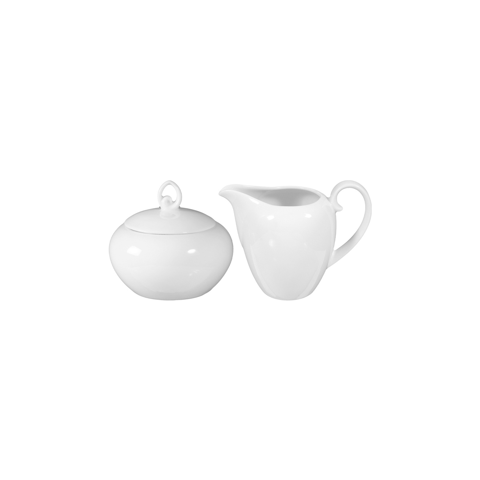 Seltmann Weiden Milch- und Zuckerset "Milch- und Zuckerset Rondo/Liane für 2 Personen 2er Set weiß" Spülmaschinenfest, Mikrowellensicher, Ofenfest