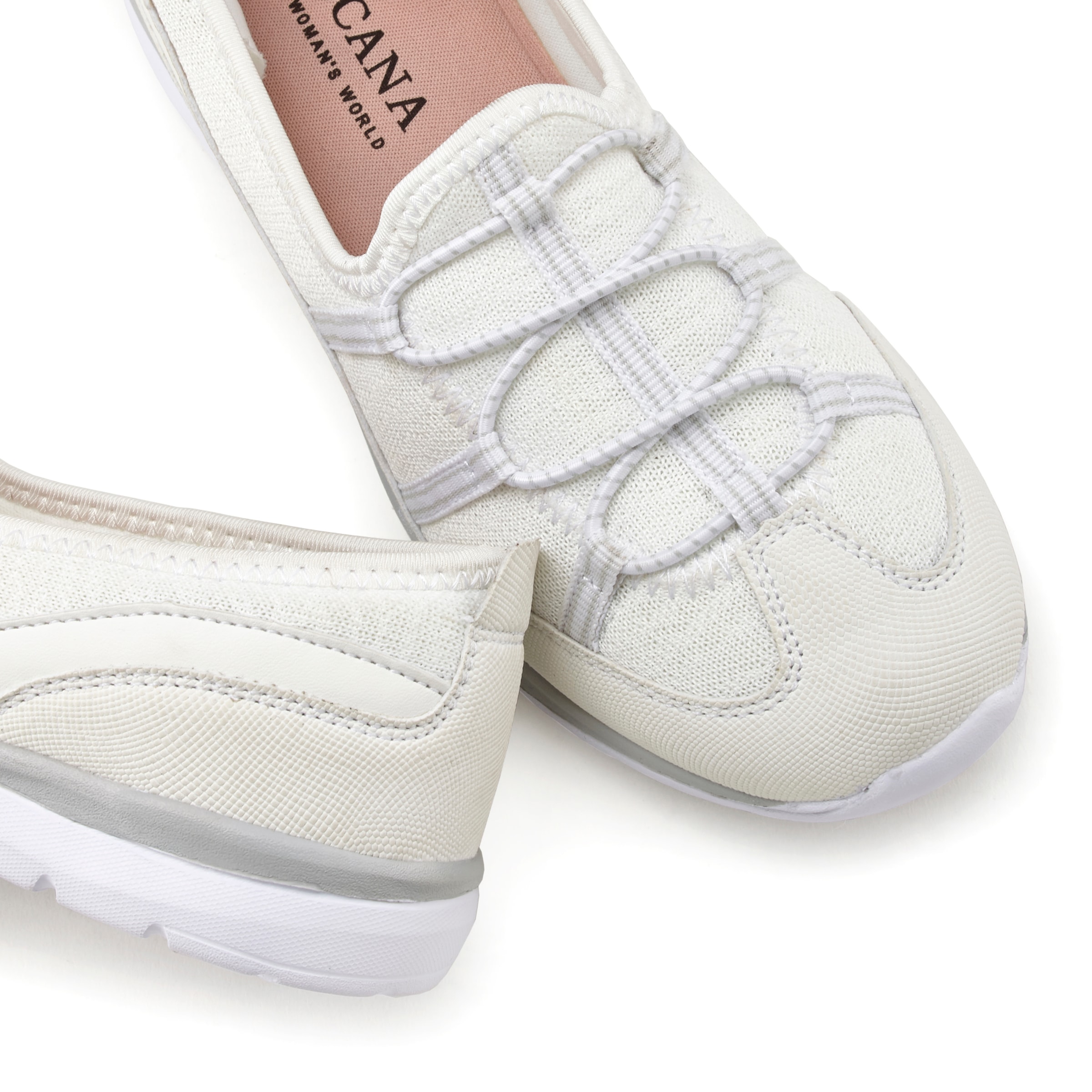 LASCANA Sneaker »Slip-On-Sneaker,«, im sportiven Look, Halbschuh, Freizeitschuh, Slipper VEGAN