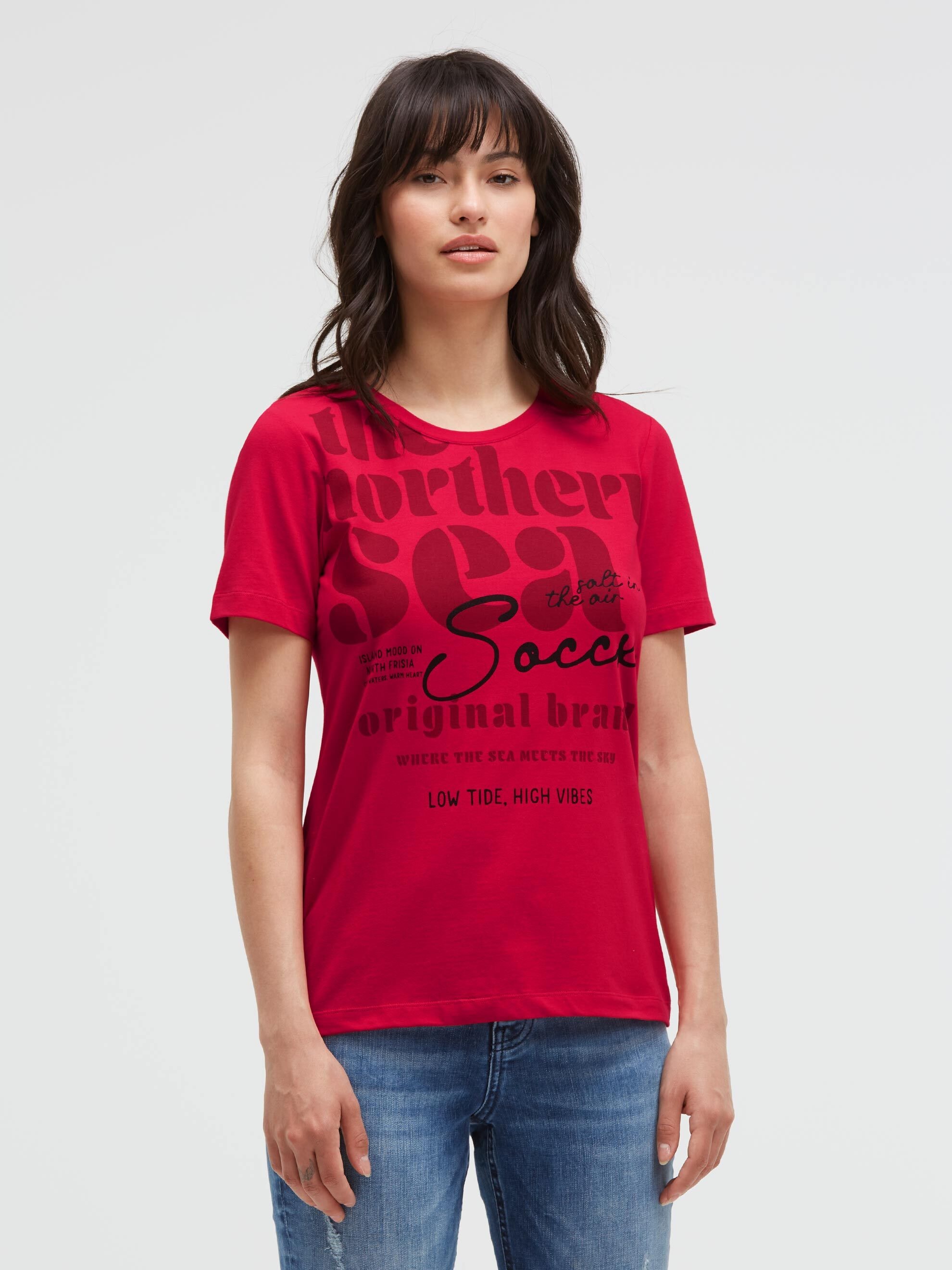 SOCCX Rundhalsshirt mit Necktape