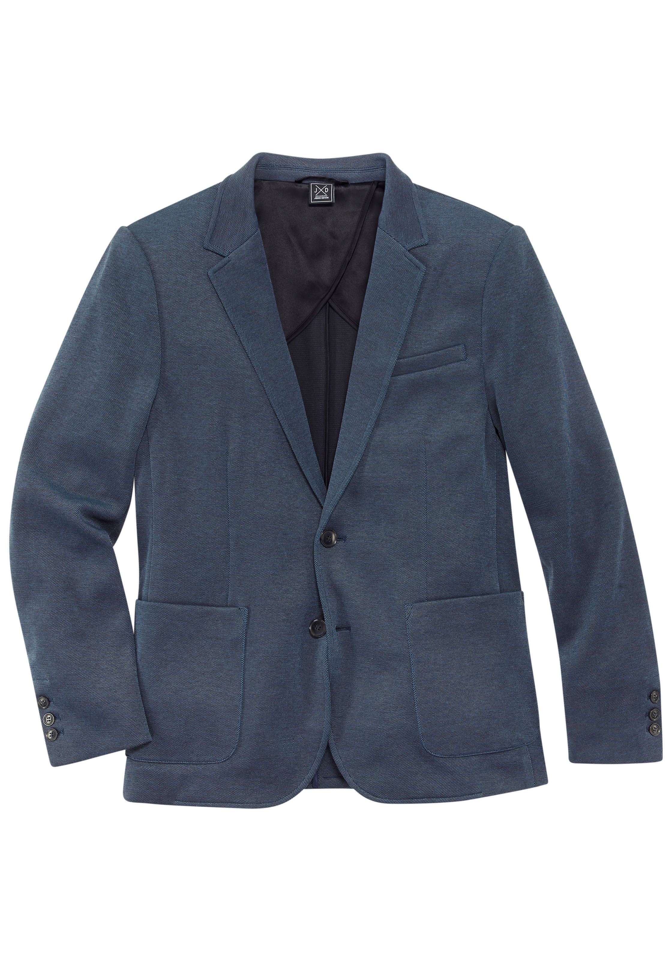 John Devin Sakko "aus elastischer Pikee-Qualität" lässiges Stretchsakko mit günstig online kaufen