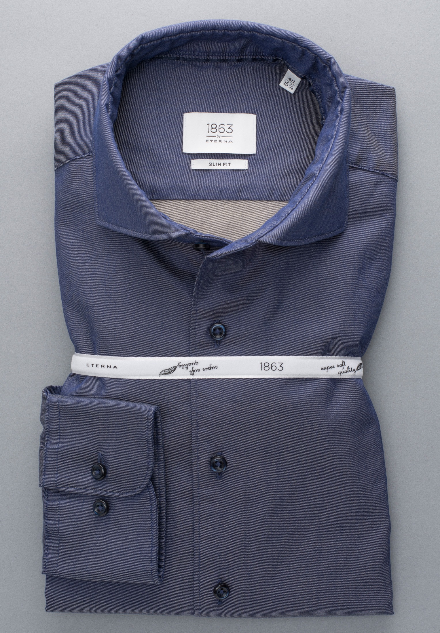 Eterna Langarmhemd »SLIM FIT«, EASY IRON (bügelleicht)